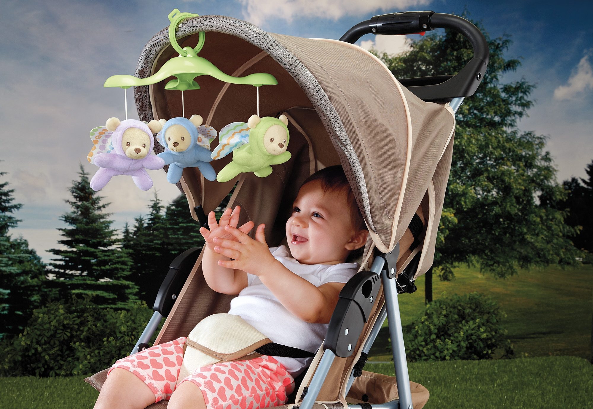 Fisher-Price® Mobiel 3-in-1 Vlinderdromen mobiel met sterretjes-projectie op het kamerplafond