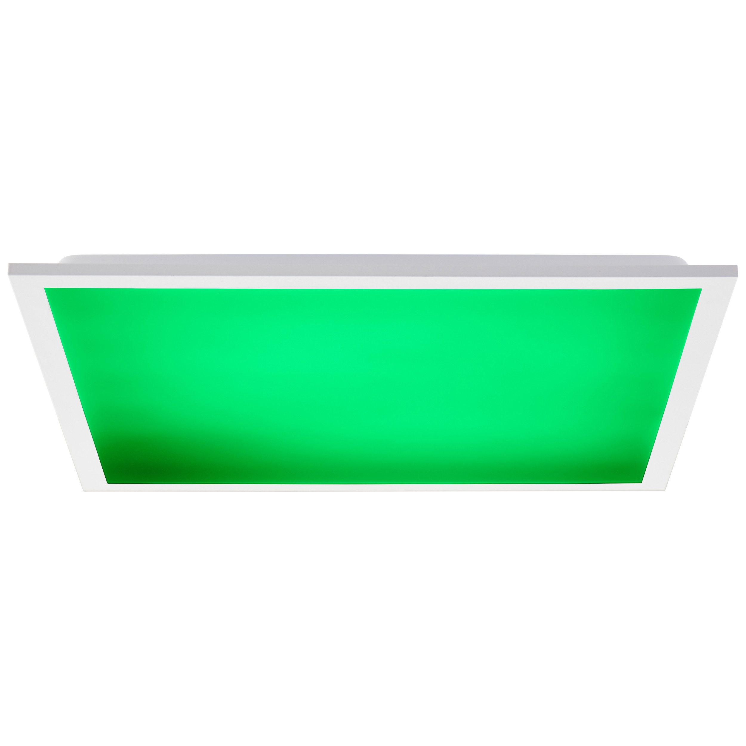 Brilliant Leuchten Led-plafondlamp Briston 45 x 45 cm, 2500 lm, 3000-6500 k, ic-rgb, dimbaar, aluminium, wit