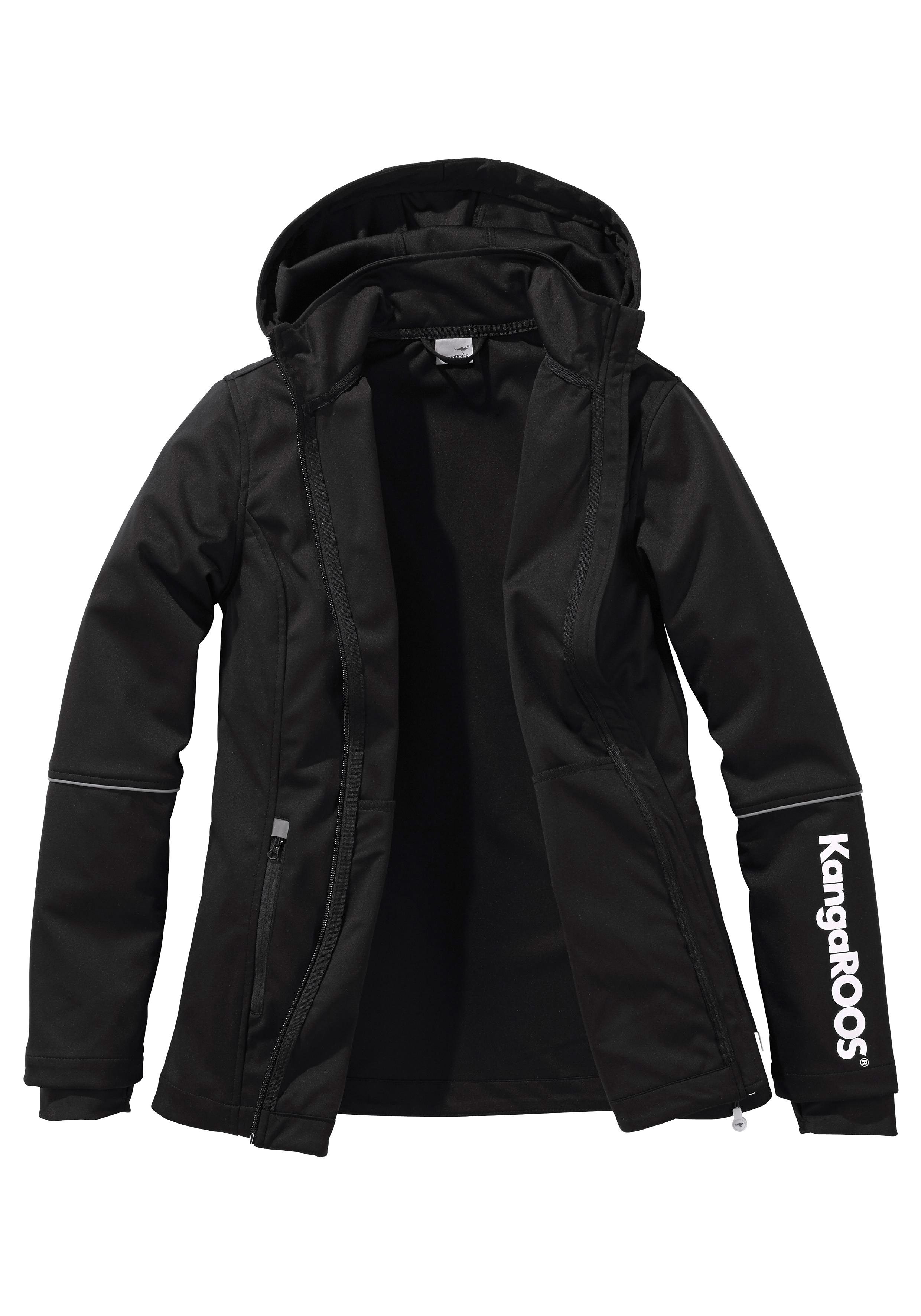 KangaROOS Softshell-jack van softshell-materiaal, figuurvriendelijke snit