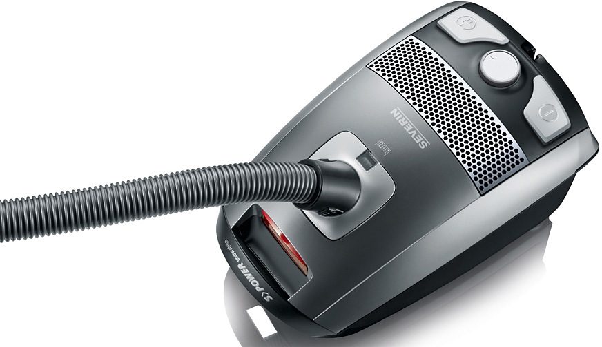 Severin Stofzuiger S`Power snowwhite BC 7045 Voor allergiepatiënten, inclusief XL-parketzuigmond, snoeropberging per voetschakelaar
