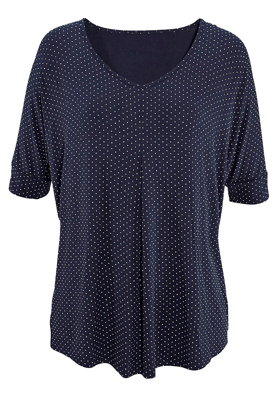 Lascana Shirt met korte mouwen Met stopplooi van zachte viscose-stretch