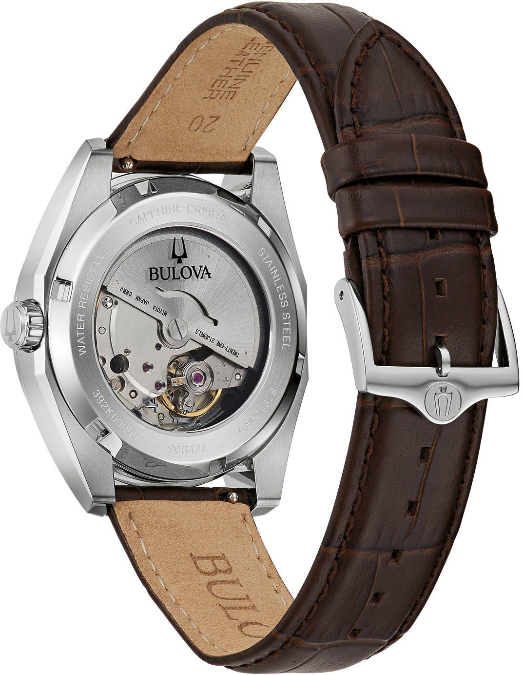 Bulova Automatisch horloge Polshorloge, herenhorloge, dameshorloge, roestvrijstalen band, saffierglas