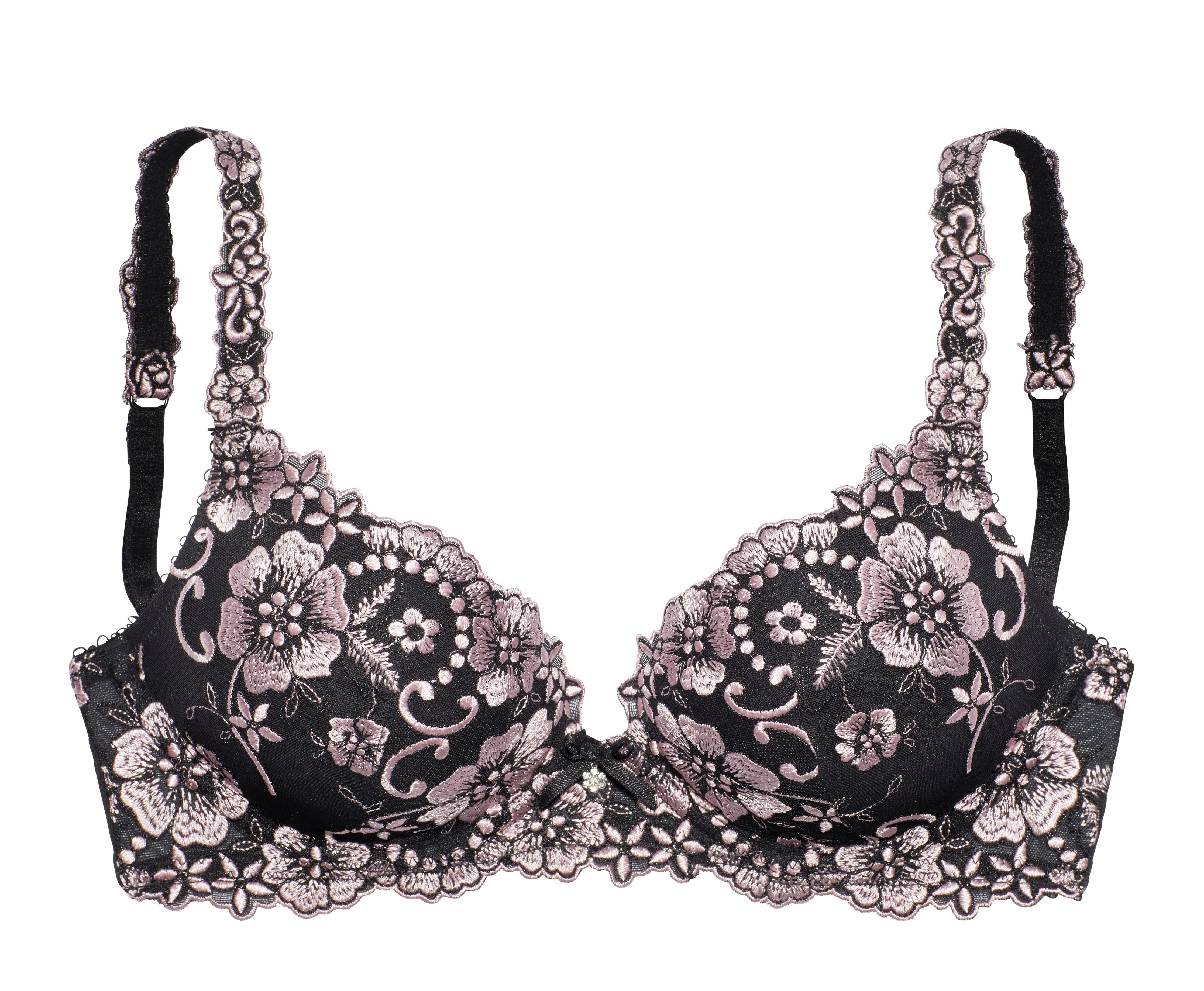 Lascana Push-up-bh WANDA met beugels, met prachtig geborduurd kant, lingerie