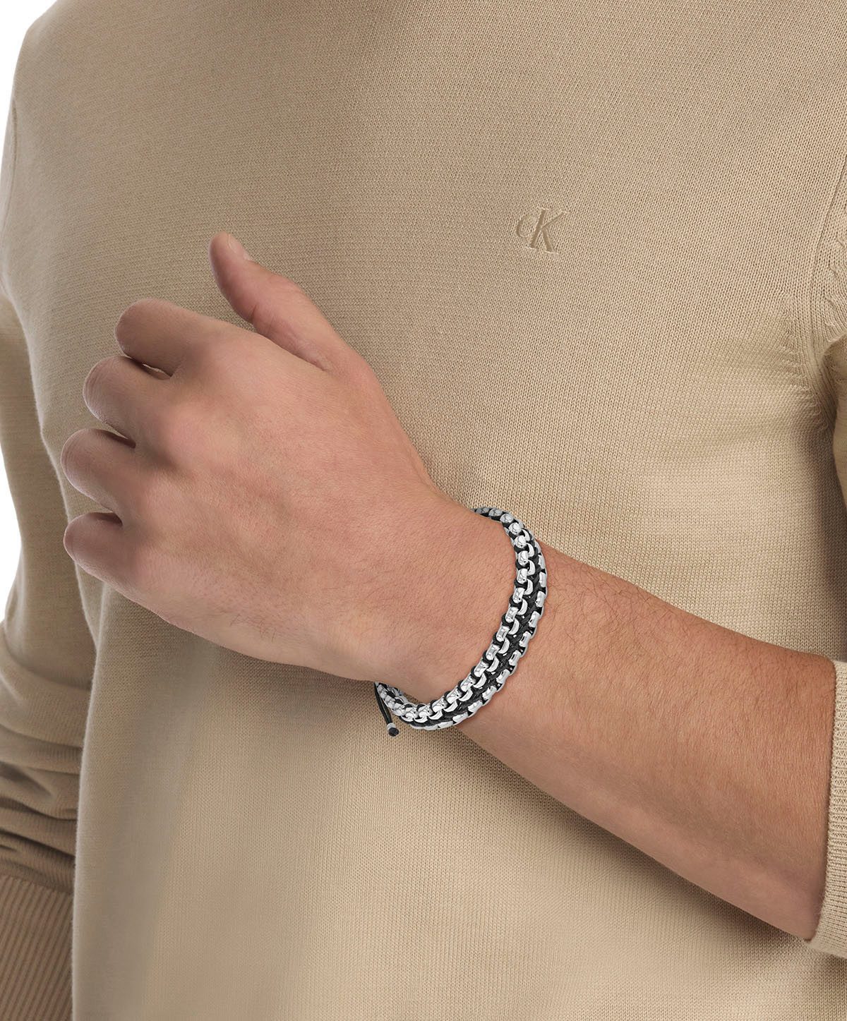 Calvin Klein Armband Sieraden roestvrij staal armband CK FUSED, 35100039, 35100040, 35100041