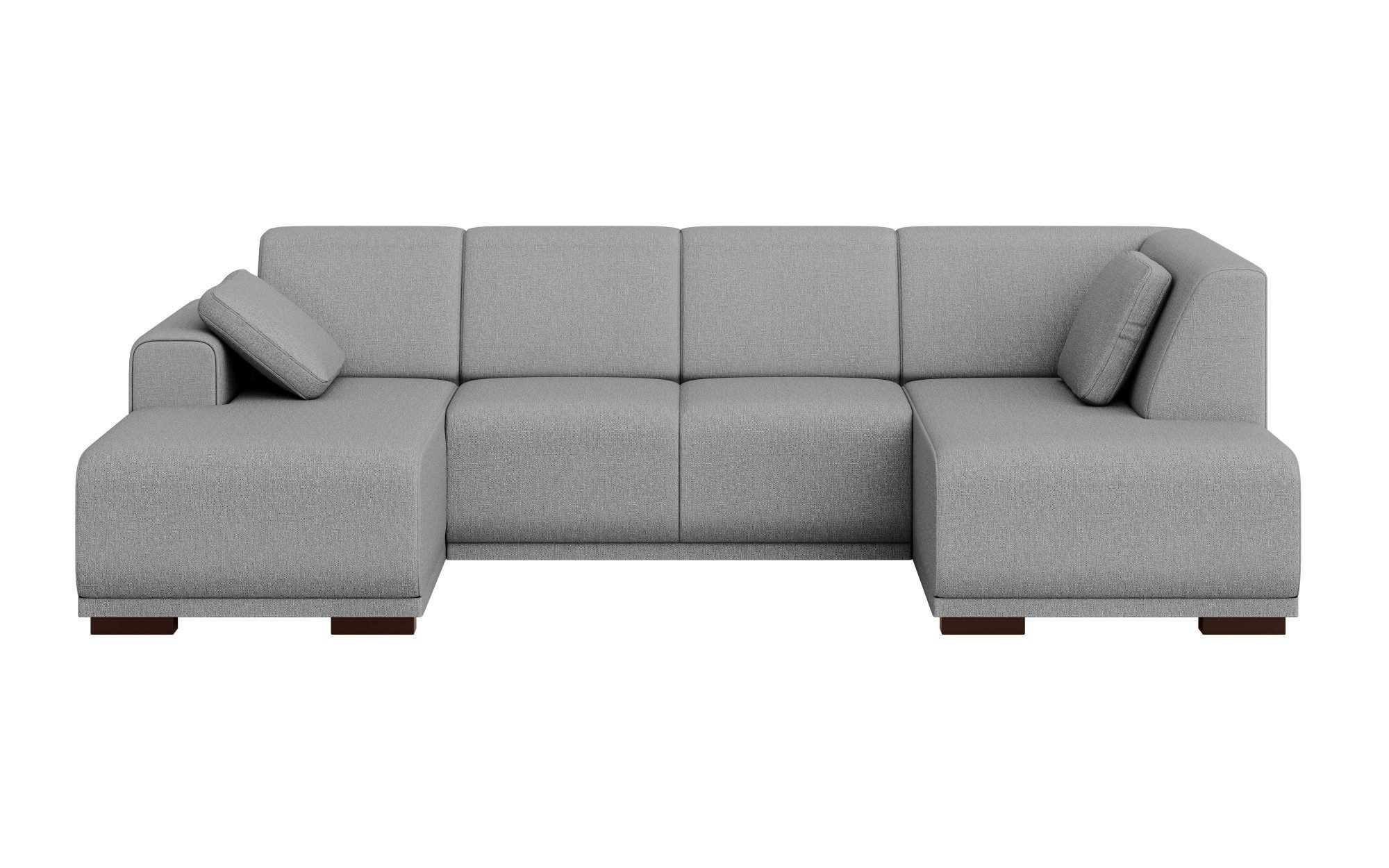 Home affaire Zithoek BORNHOLM U-vorm met chaise longue rechts/links, B/D/H: 300/162/85 cm U-vorm met golvende ondervering, chaise longue rechts of links bestelbaar