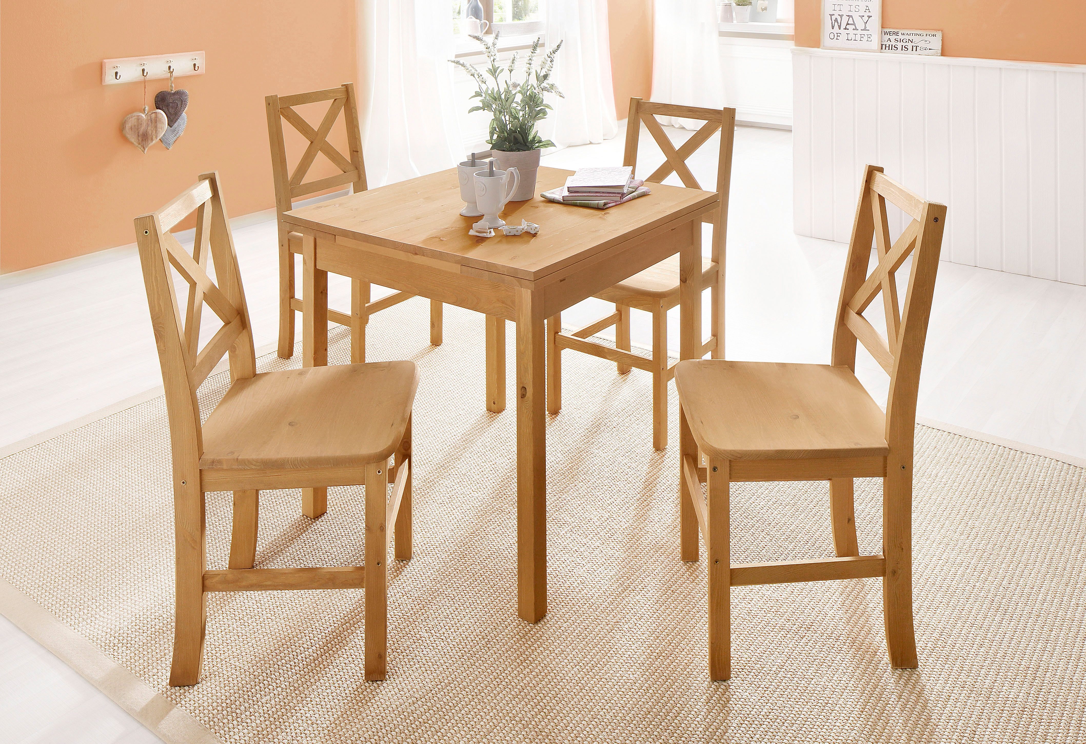 Home affaire Eettafel Maike, TOPSELLER! Home affaire, breedte 80 cm, met uittrekfunctie