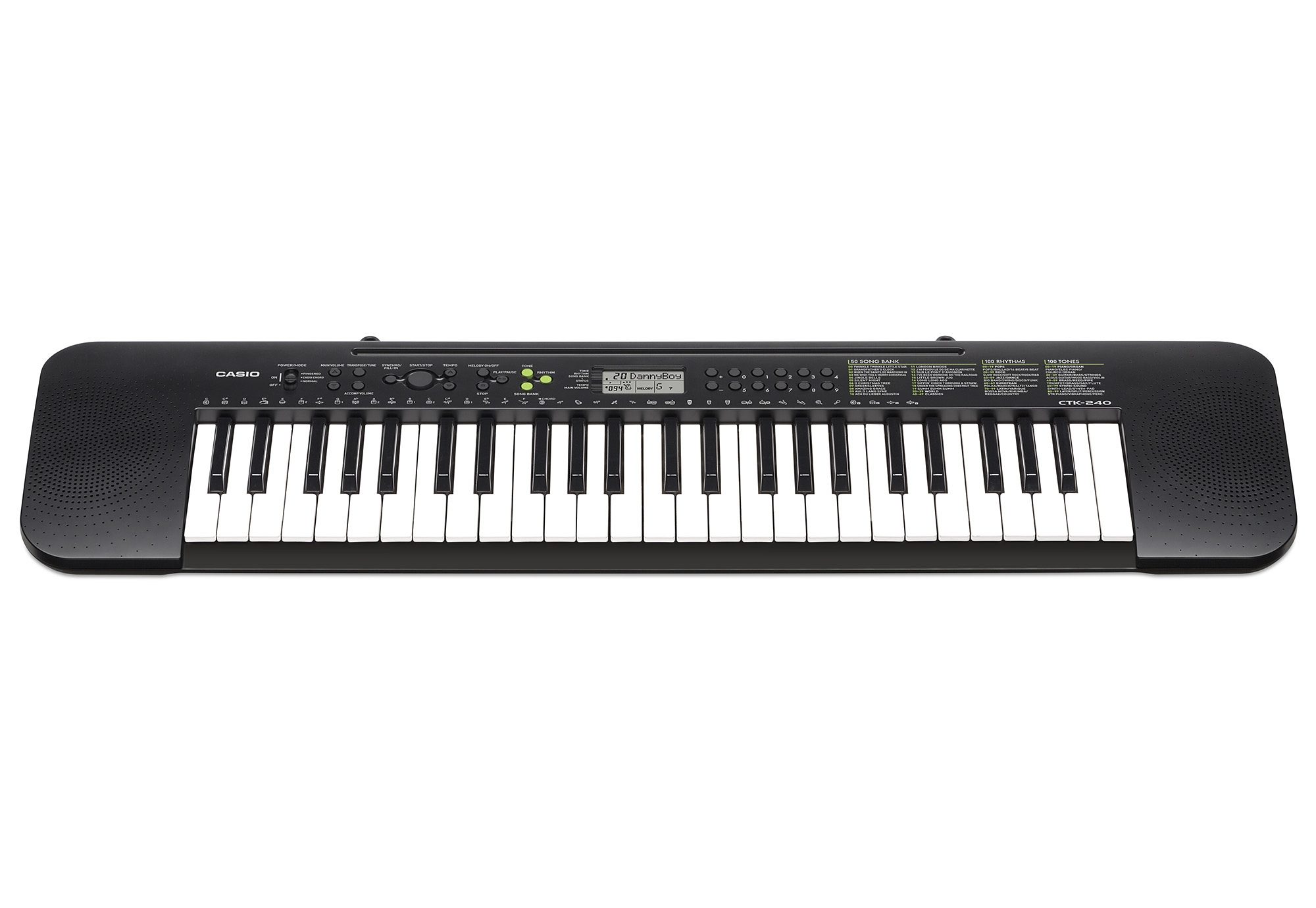 CASIO Home keyboard CTK-240 duidelijk lc-display