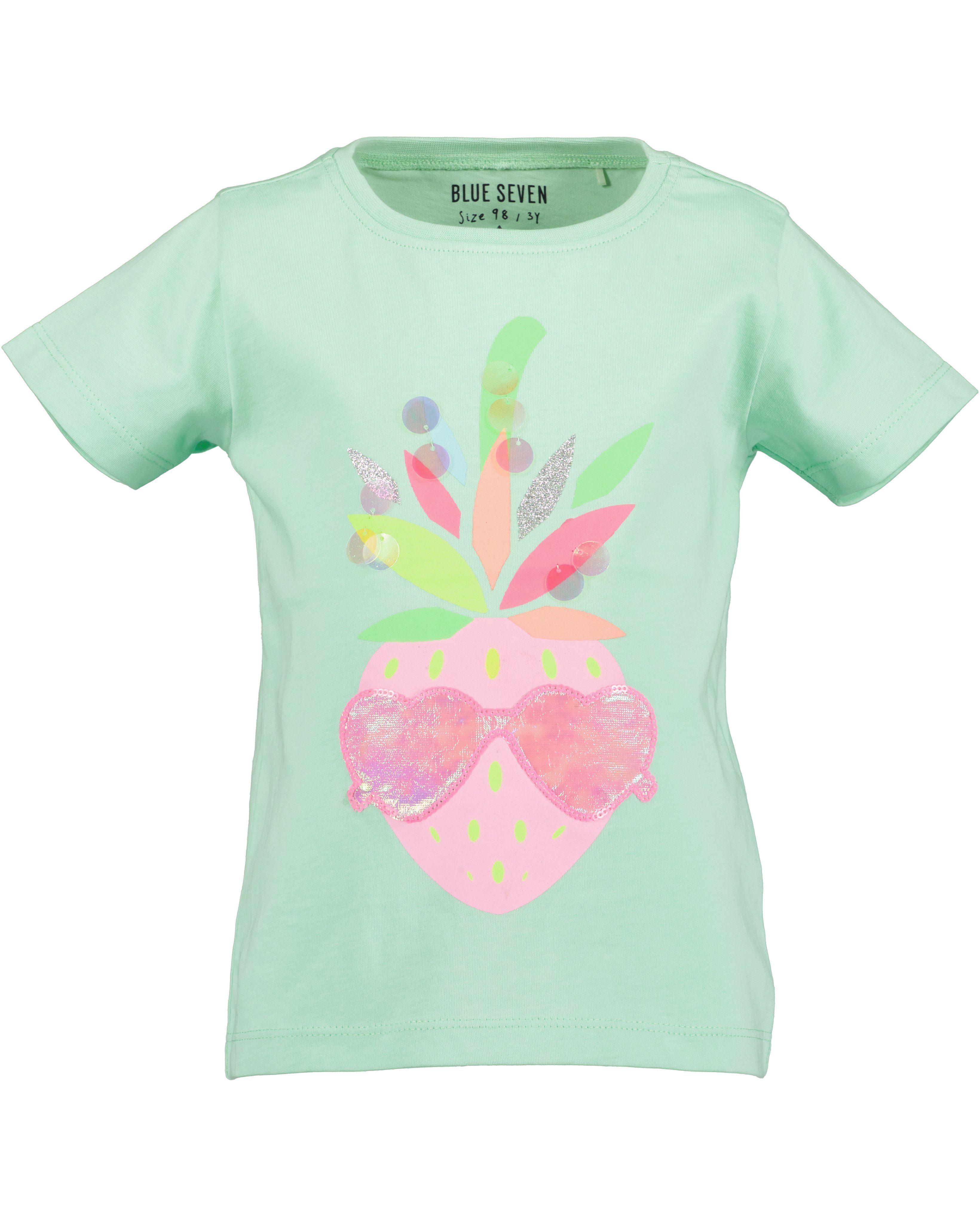 Blue Seven Shirt met korte mouwen Kl Md T-shirt met ronde hals meisjes t-shirts maat 92 blauw