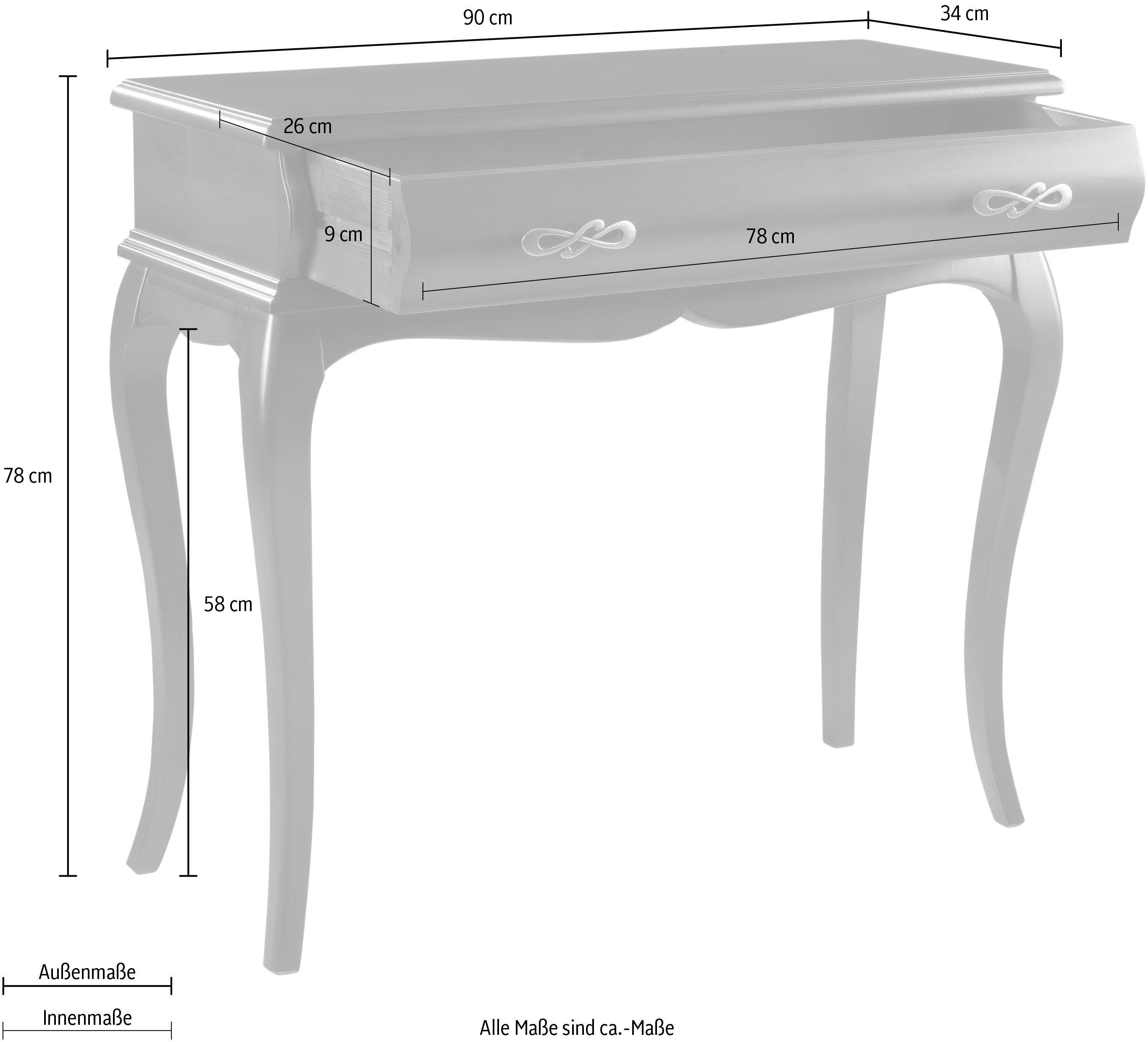 Home affaire Console Marea Breedte 90-130 cm