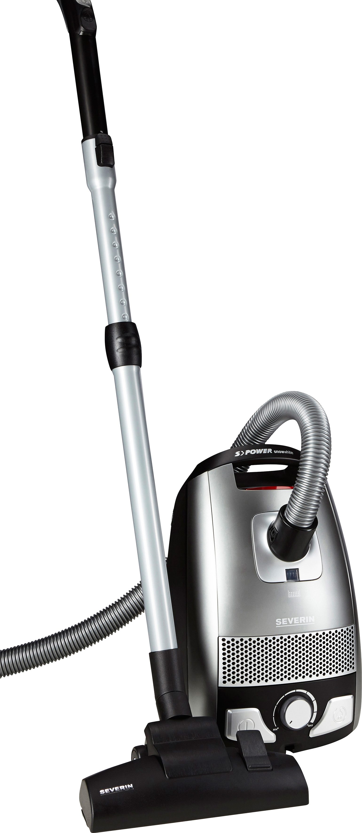 Severin Stofzuiger S`Power snowwhite BC 7045 Voor allergiepatiënten, inclusief XL-parketzuigmond, snoeropberging per voetschakelaar