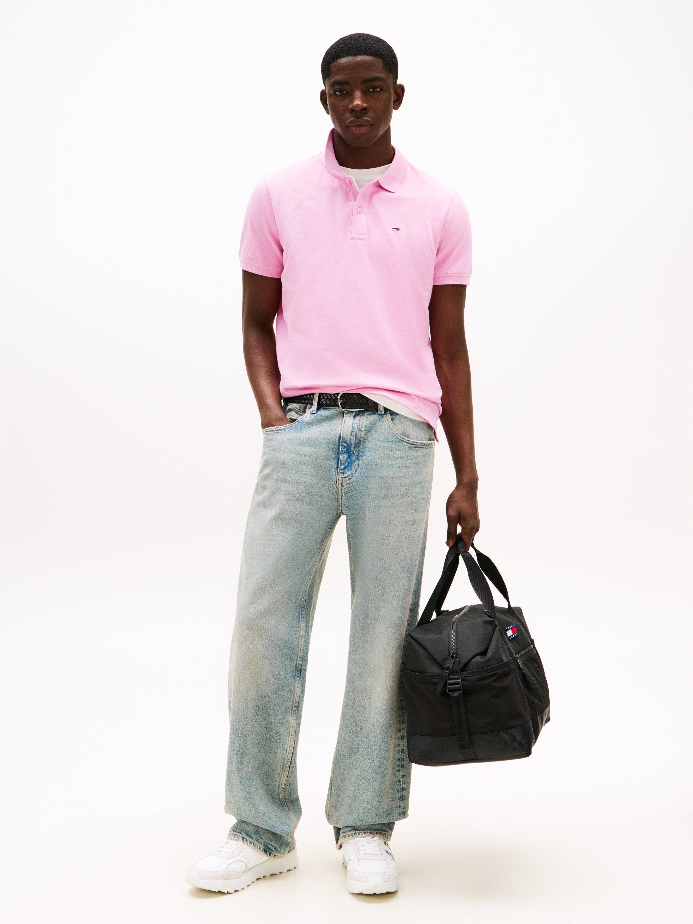 TOMMY JEANS Poloshirt TJM SLIM PLACKET POLO EXT
