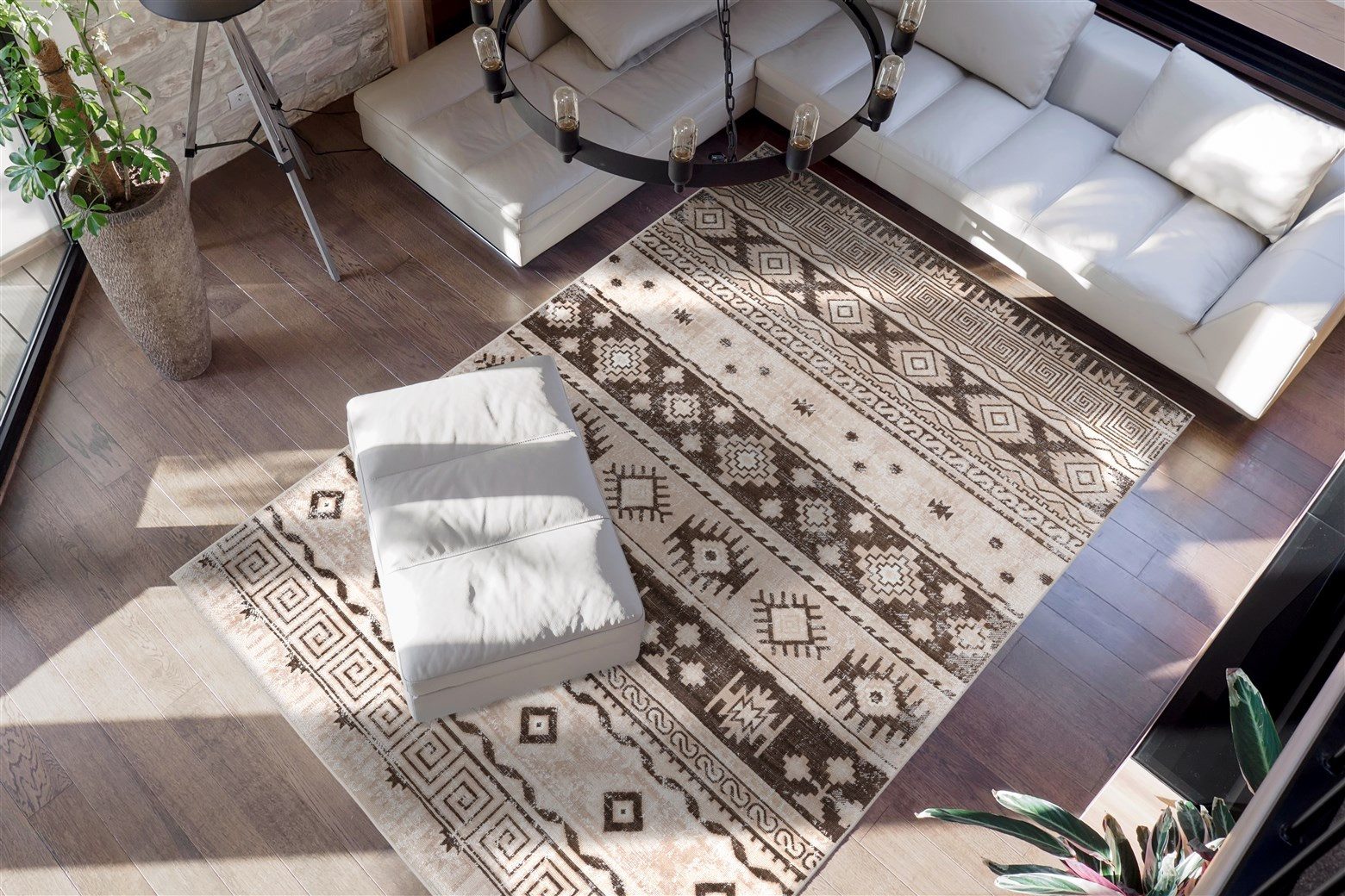 me gusta Vloerkleed Ariya 325 Vlakke pool, afgehecht, woonkamer