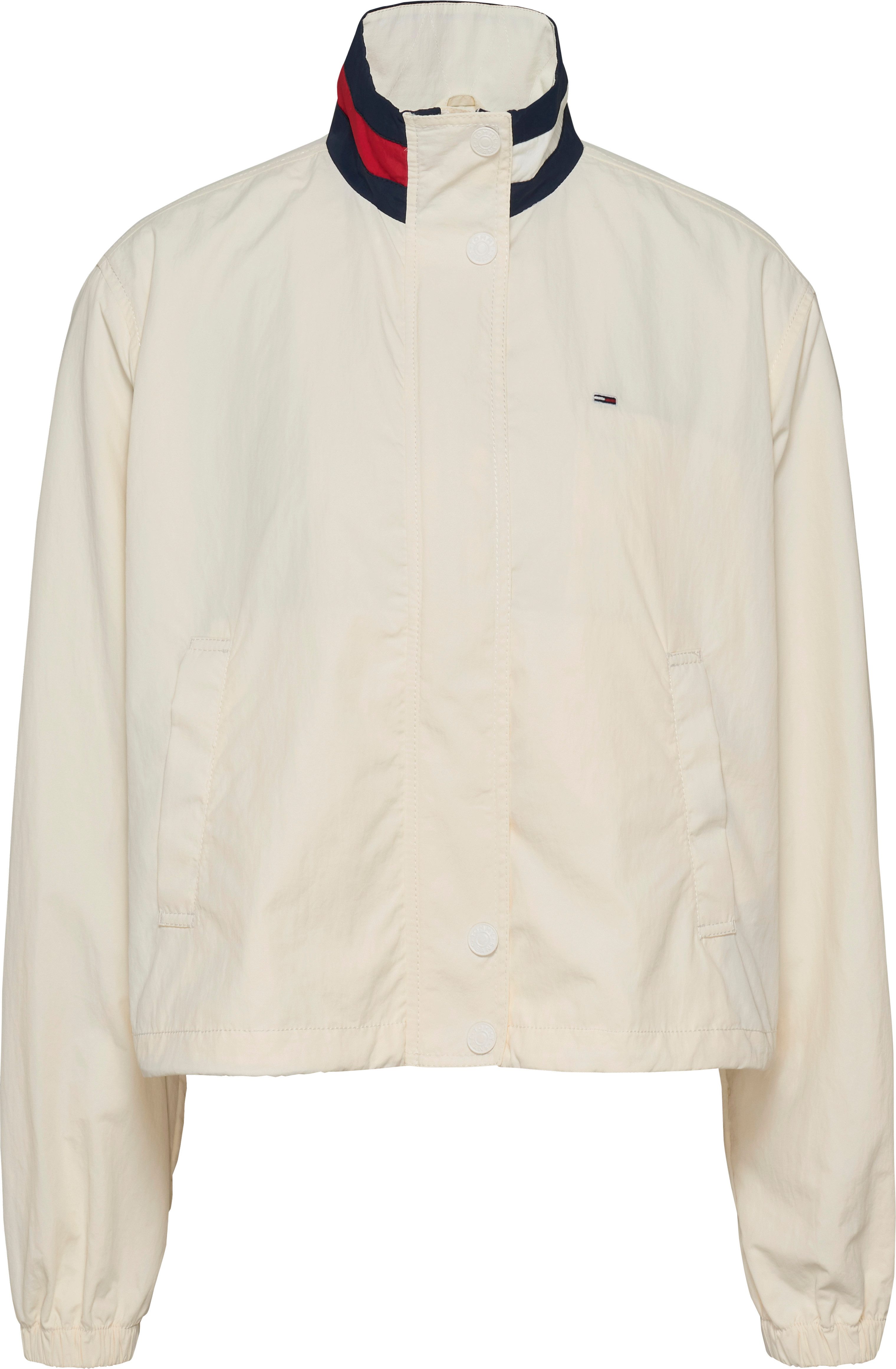 TOMMY JEANS Windbreaker TJW ESSENTIAL JACKET EXT met contrastkleurige inzet