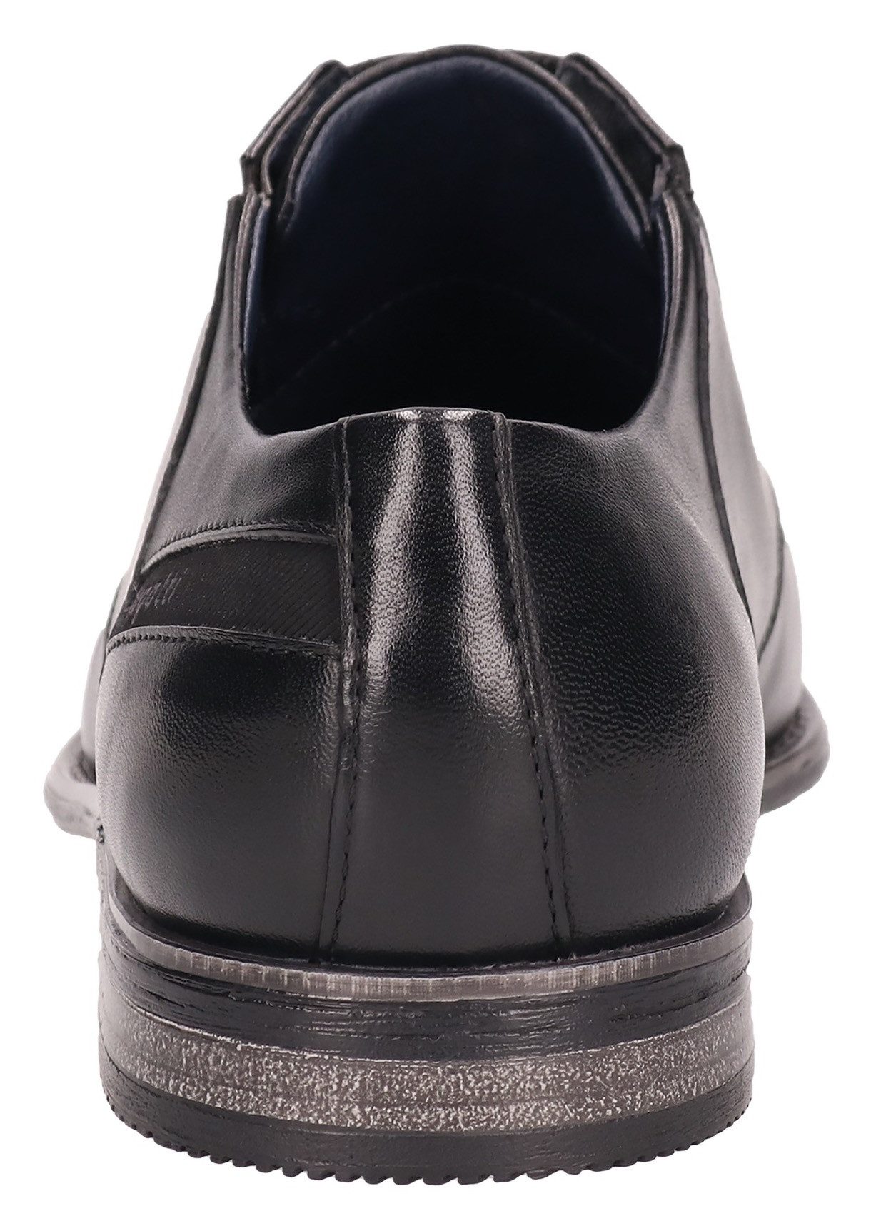 Bugatti Veterschoenen , blokhak, avondschoen, feestelijke schoen met stretch-inzetten