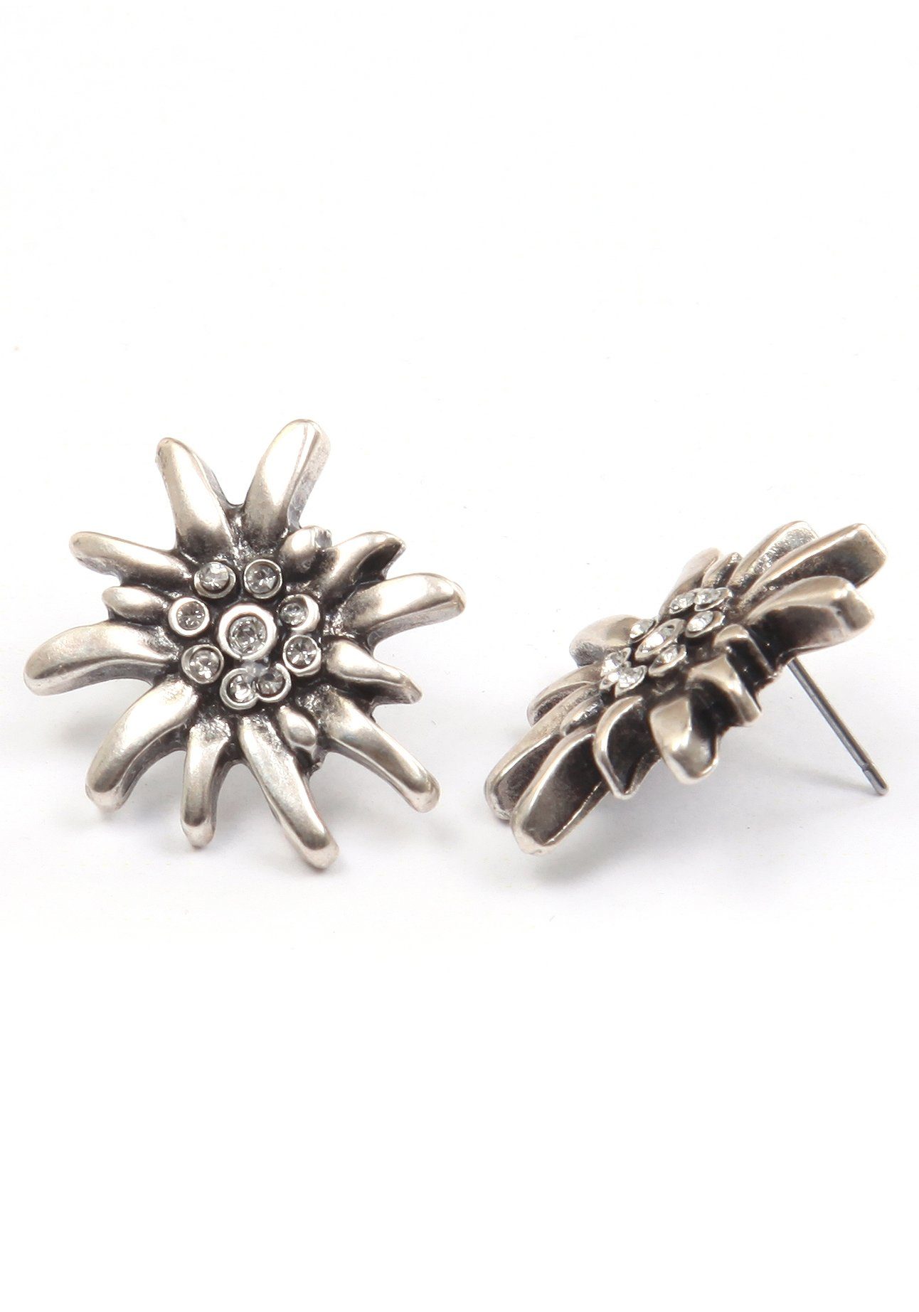 Firetti Oorstekers Edelweiss groot dames oorbellen zilver