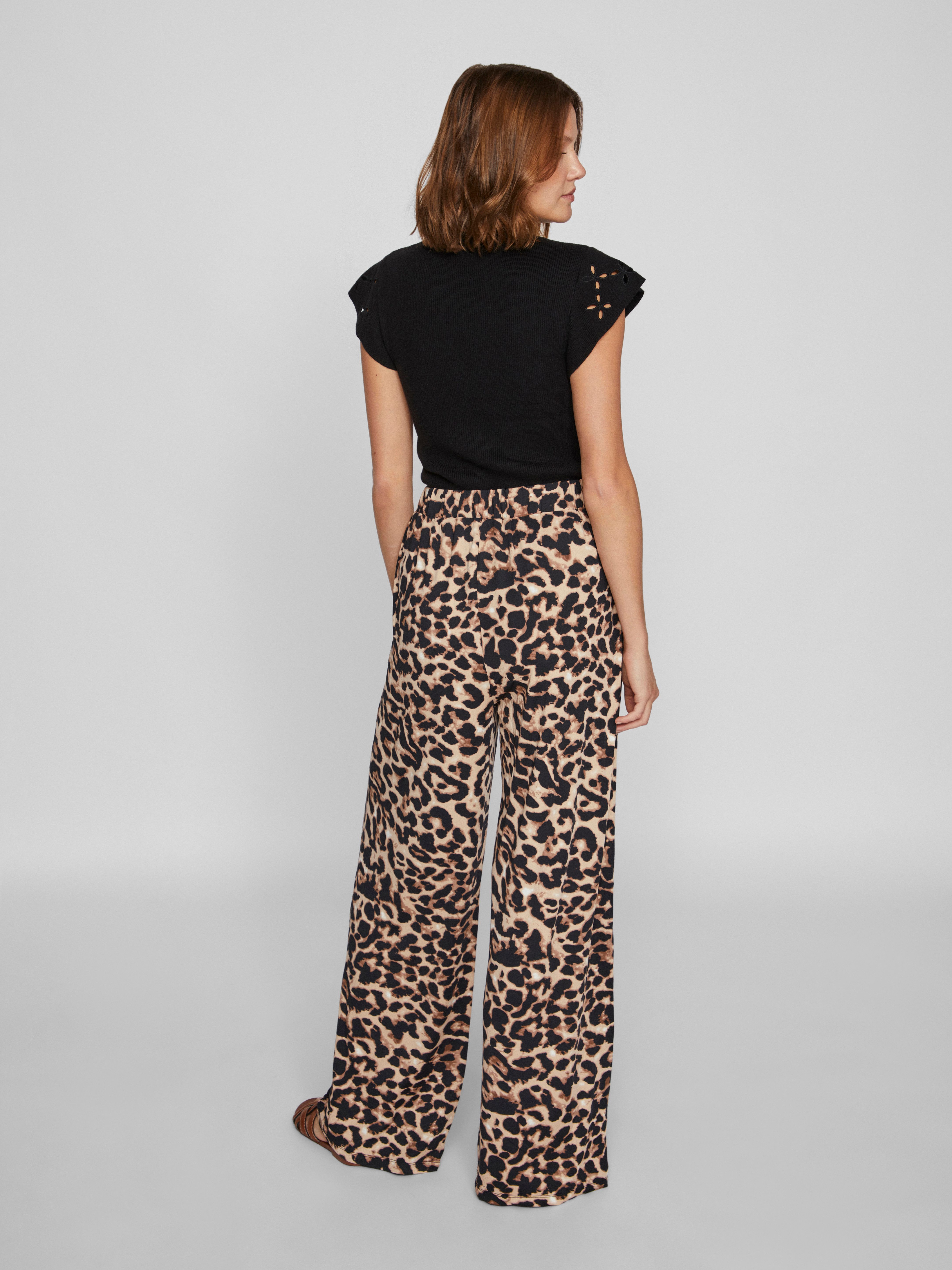 Vila Comfortbroek VILEOA RW WIDE PANTS - NOOS