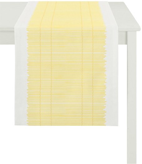 APELT Tafelloper 3033 loft bamboemat (1 stuk) tafelkleden maat 48x140 cm wit