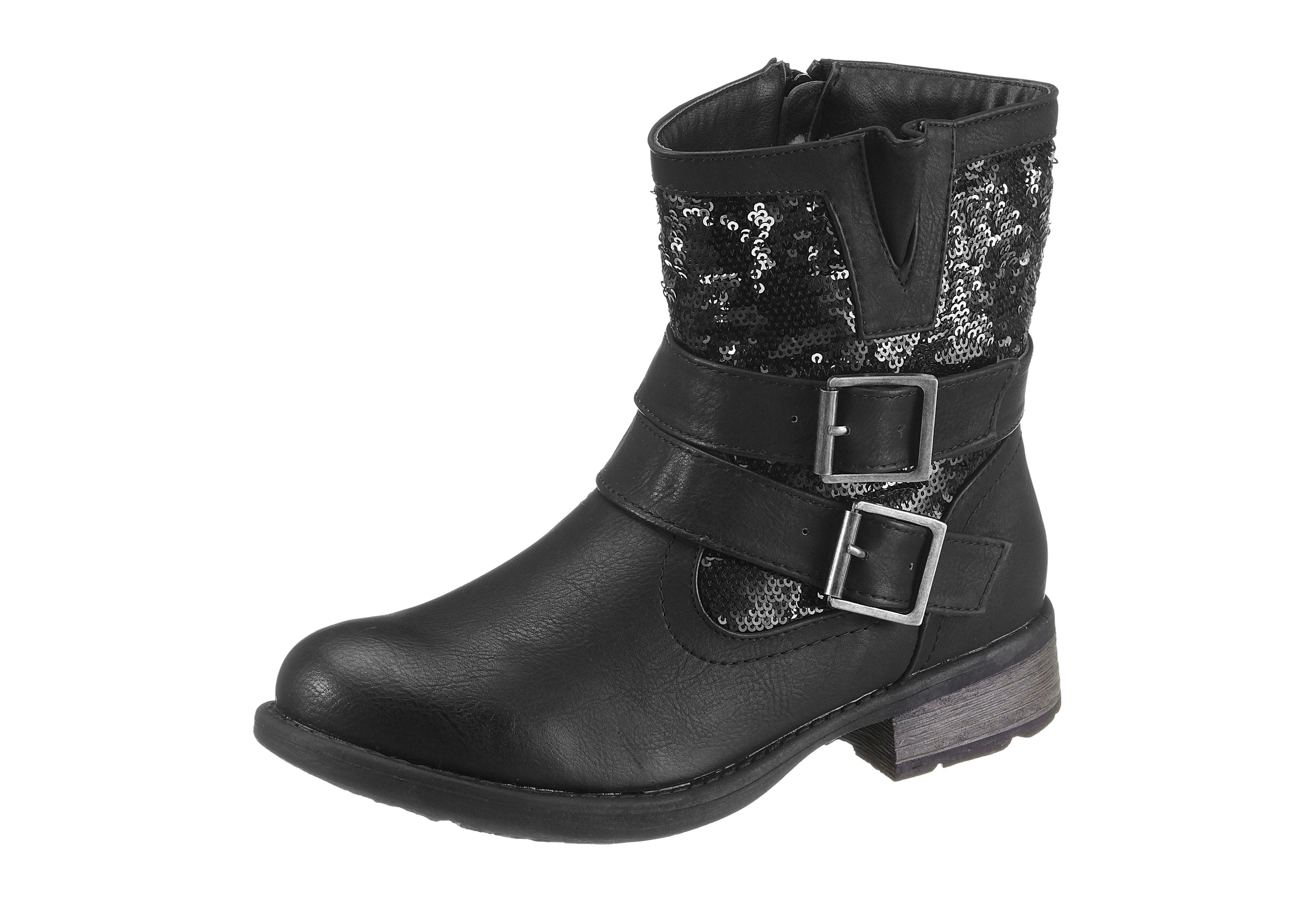 Schoen: RIEKER Bikerboots van imitatieleer