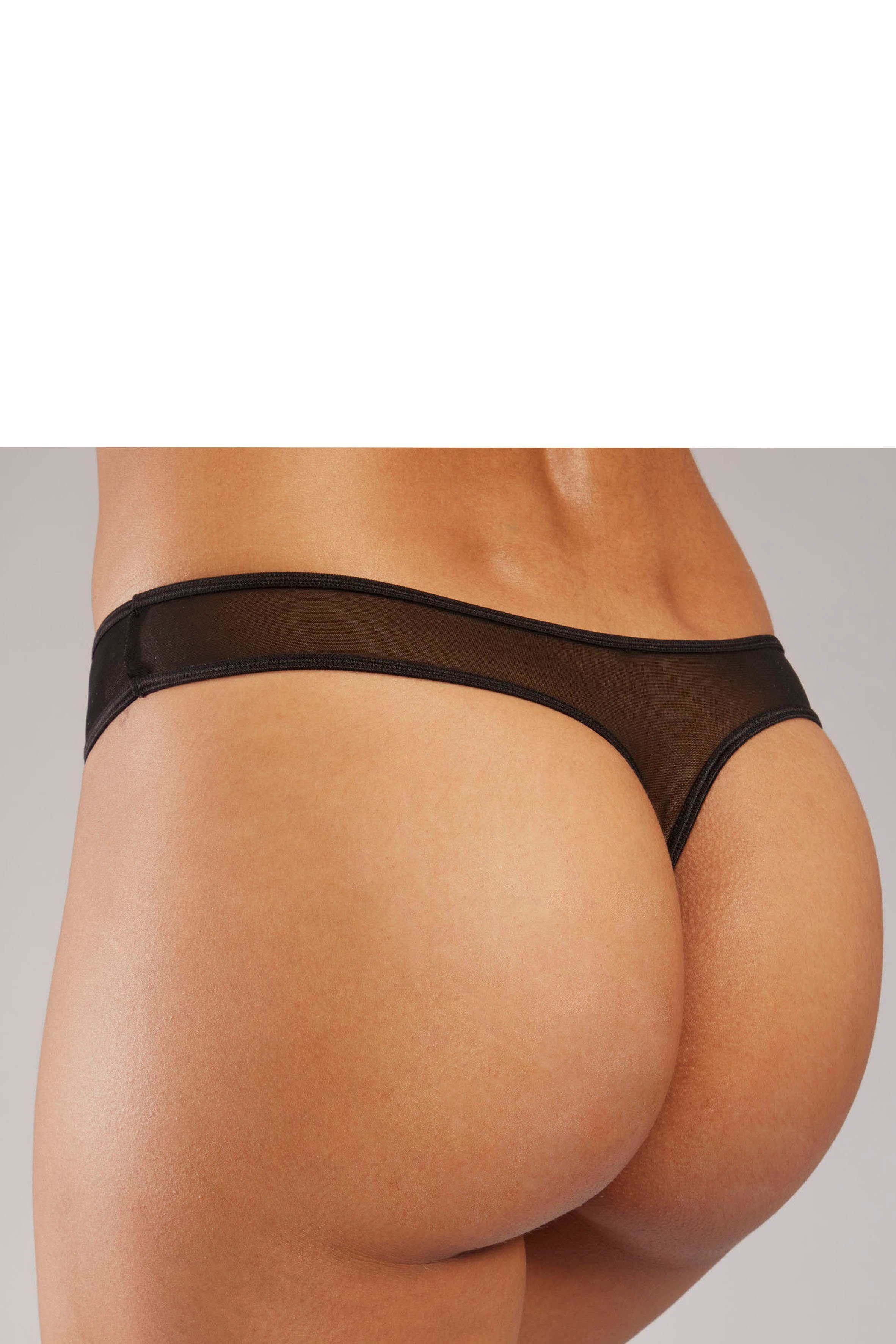 Lascana String-ouvert van iets transparant netmateriaal (2 stuks Set van 2)
