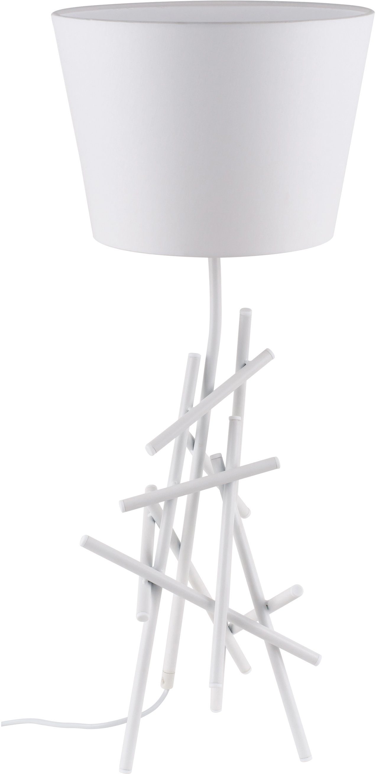 SPOT Light Tafellamp GLENN van metaal, met flexibele stoffen kap, origineel design, bijpassende lm e27, made in eu