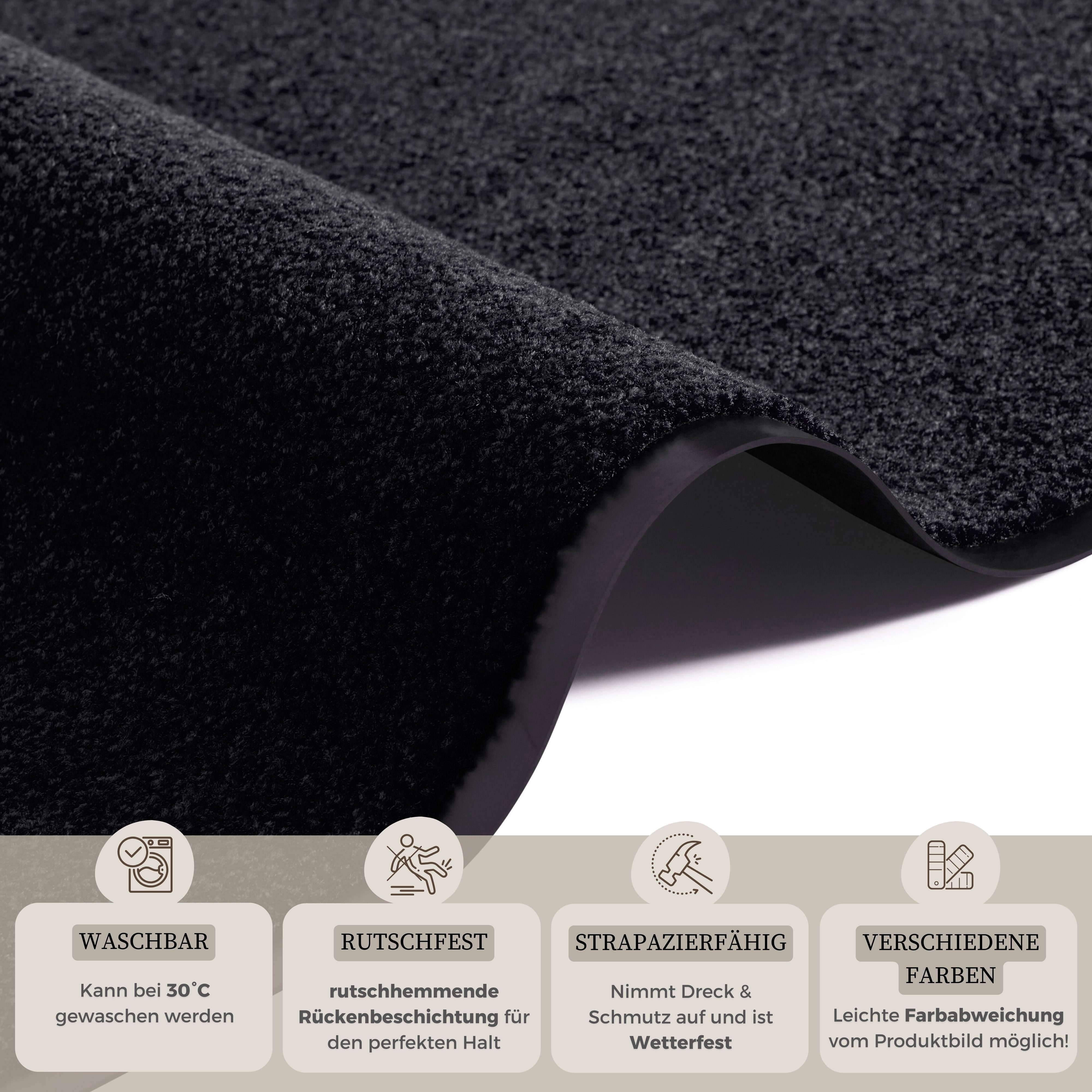 my home Mat Clean & Walk Vuilopvangmat, deurmat, in- en uitwendig, tapijt, loper, wasbaar