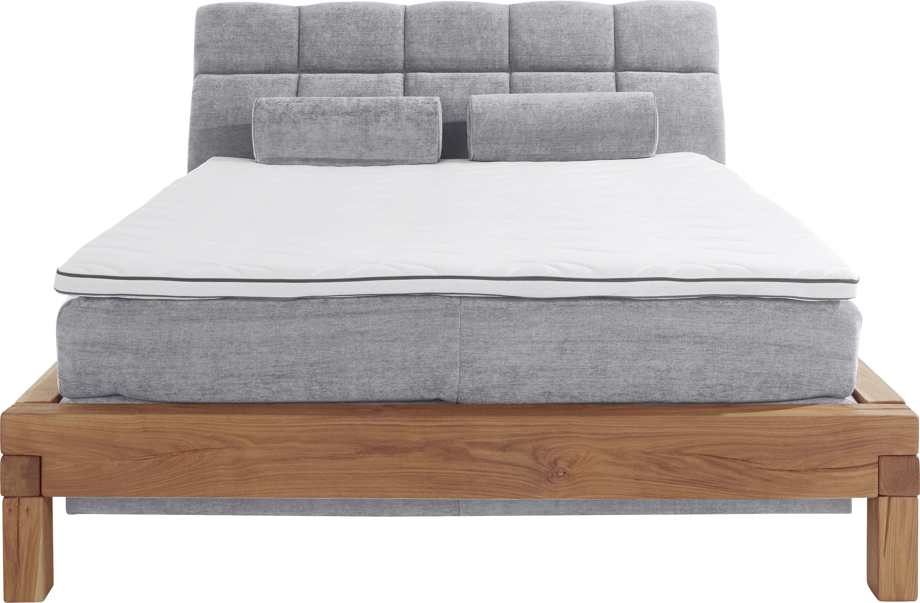 Home affaire Boxspring Villads Ligoppervlak: 160x200 cm van balkeiken, inside-boxspringonderbouw