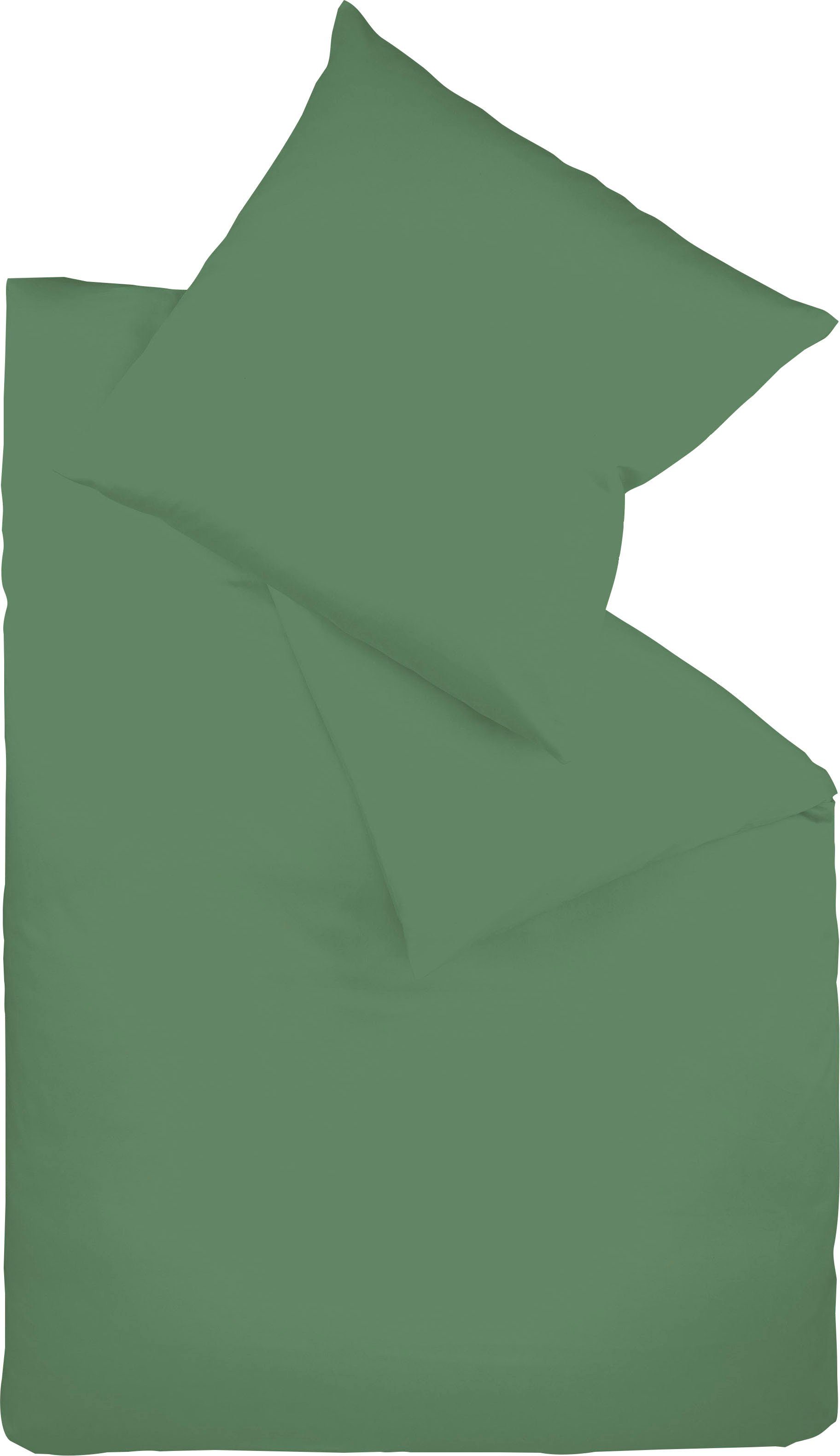 fleuresse Overtrekset Colours in 135x200, 155x220 of 200x200 cm Overtrek van 100% katoen, effen met ritssluiting dekbedovertrekken groen