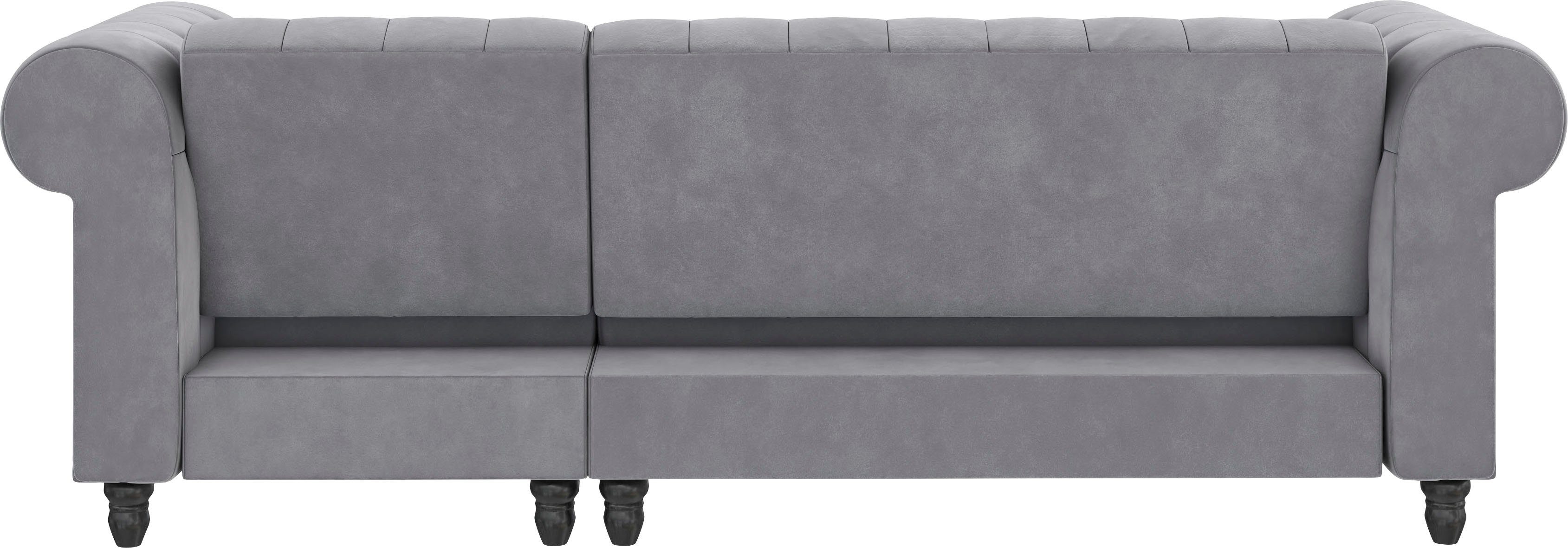 Dorel Home Hoekbank Felix, L-model, 241 cm (ligoppervlak108x195 cm), récamier verwisselbaar,