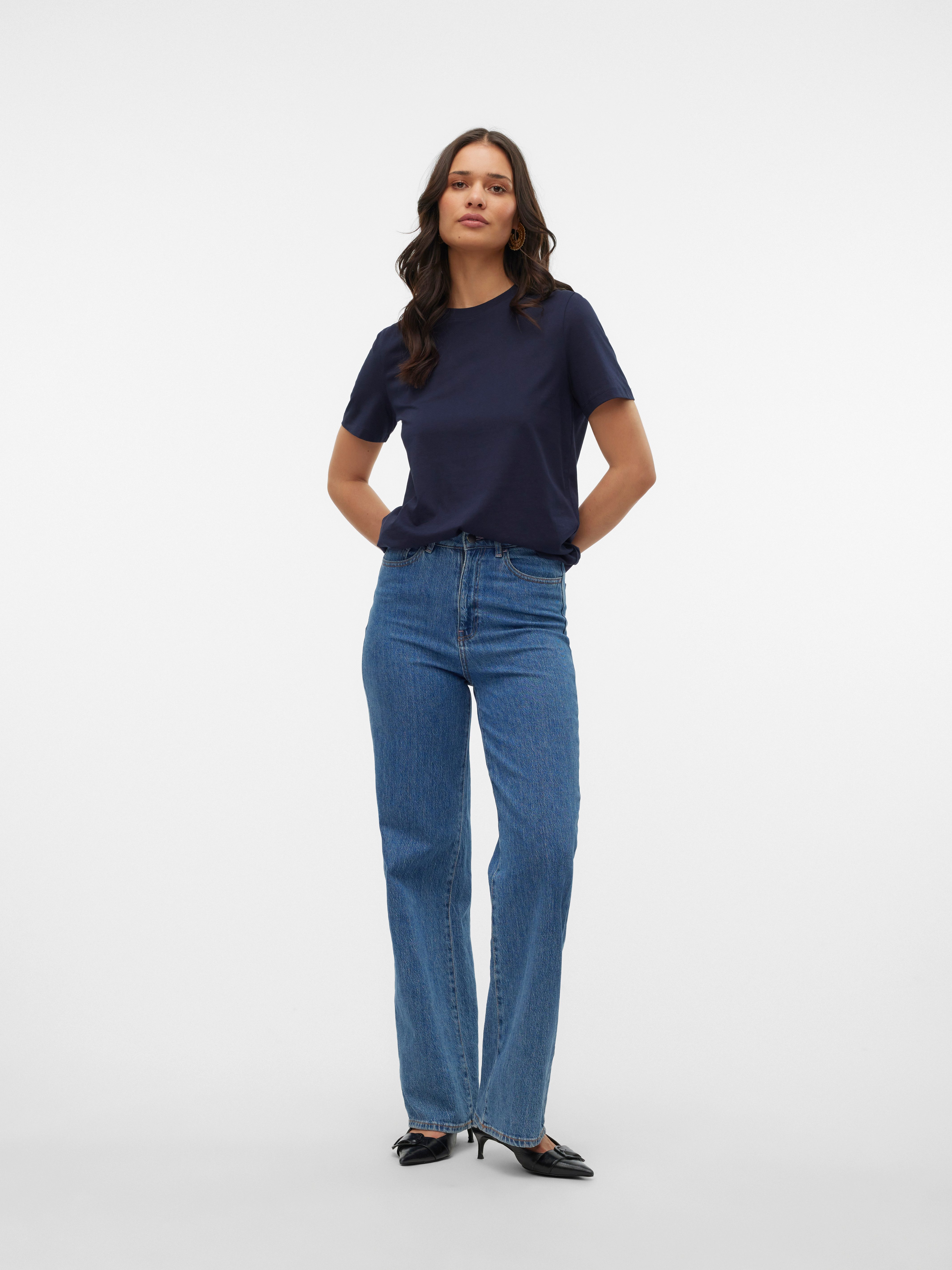 Vero Moda Shirt met korte mouwen VMPAULINA SS T-SHIRT GA JRS NOOS