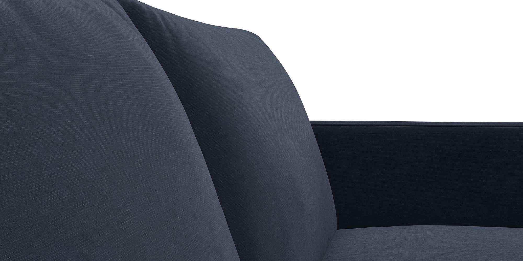 FLEXLUX Hoekbank Fiore, L-vorm smalle armleuningen, koudschuim, aluminium + eiken poten