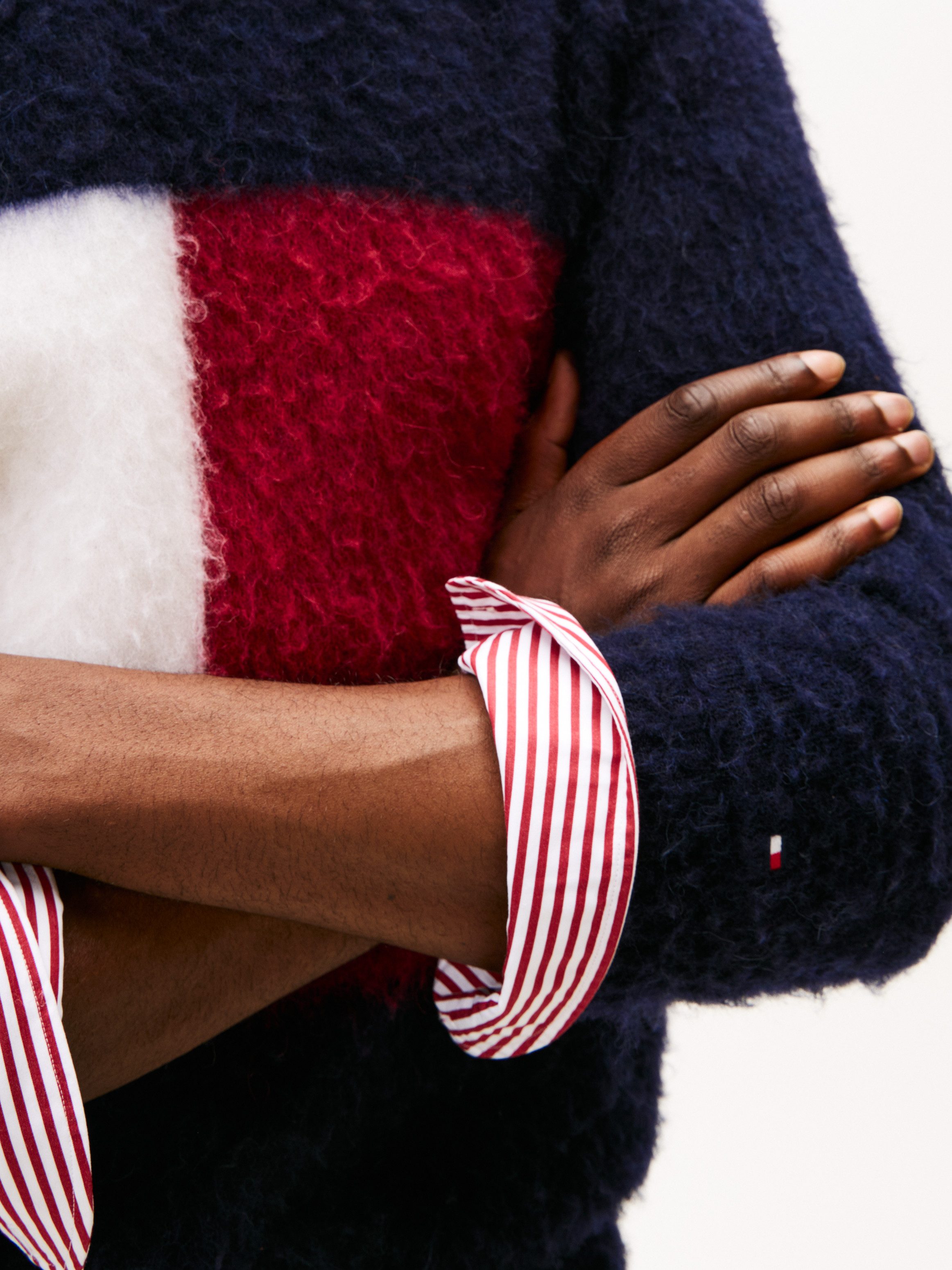Tommy Hilfiger Gebreide trui ALPACA BLEND BIG FLAG CREW NECK