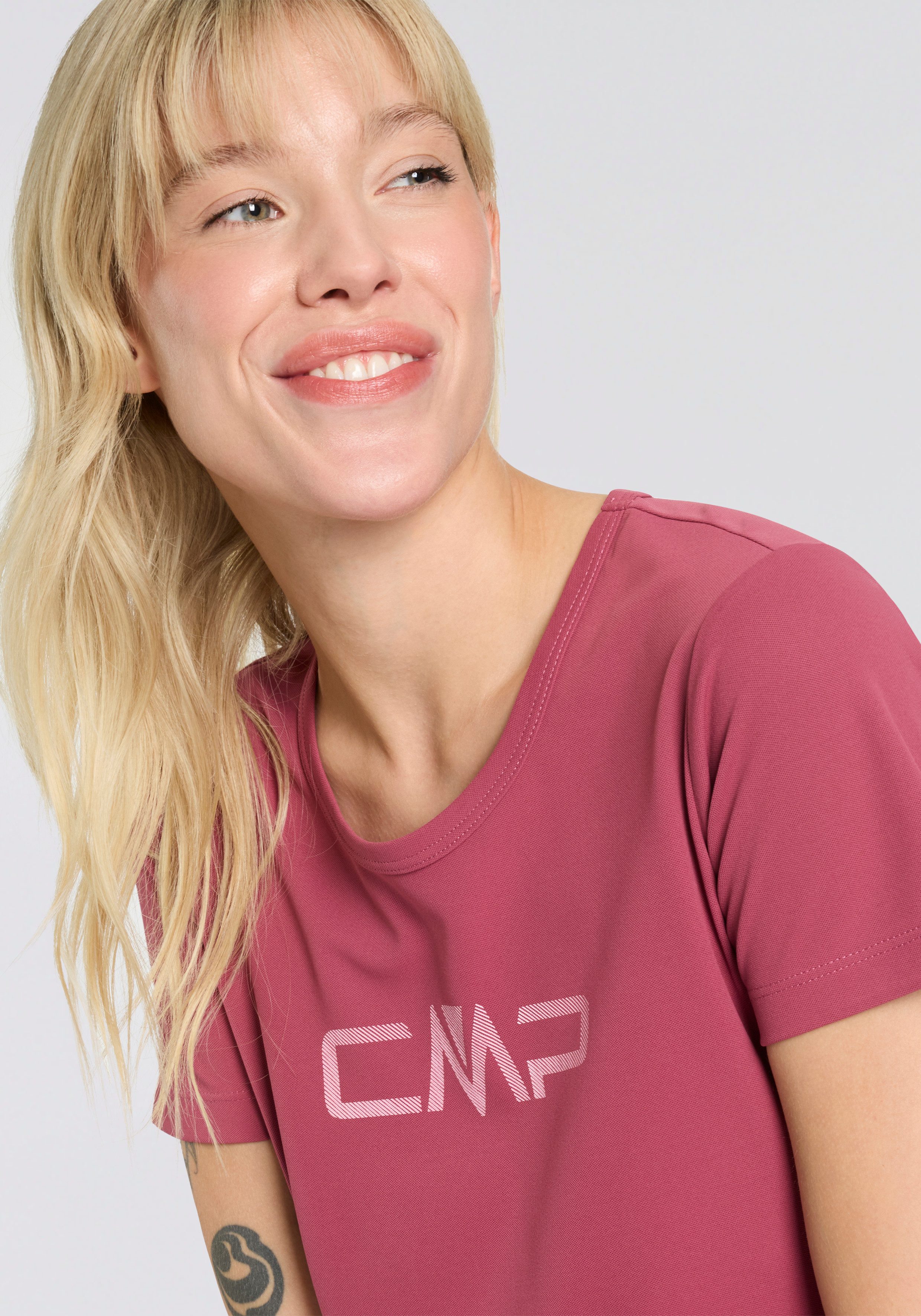 CMP Functioneel shirt WOMAN CO T-SHIRT Snel drogend & ademend (1-delig)