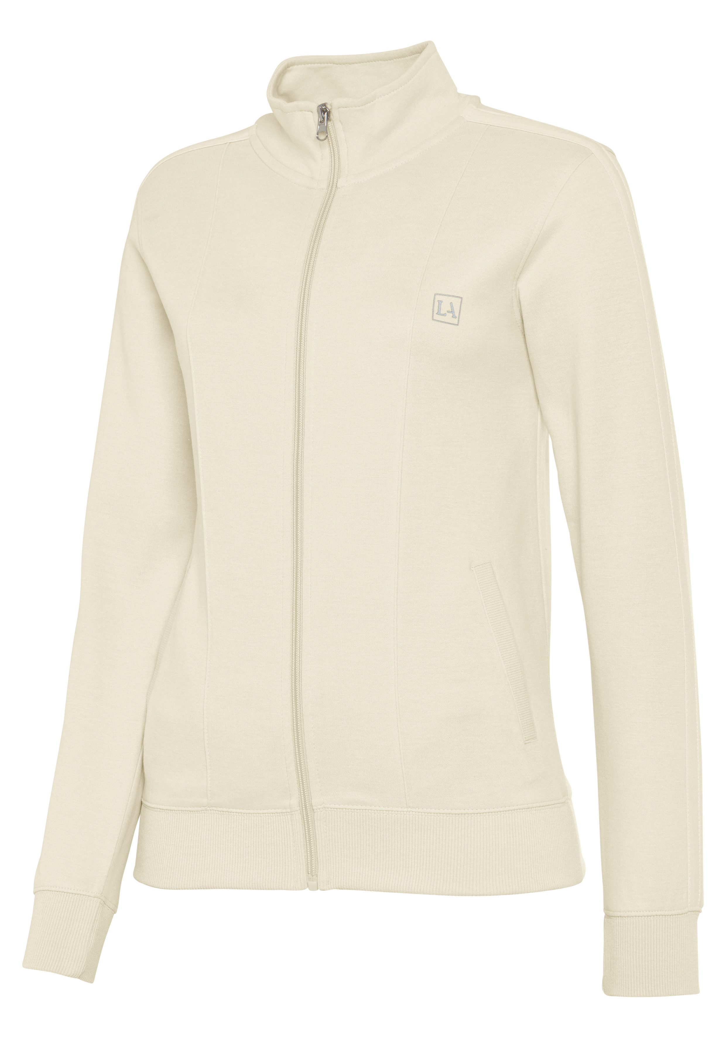 active by Lascana Sweatvest met contrasterend inzet
