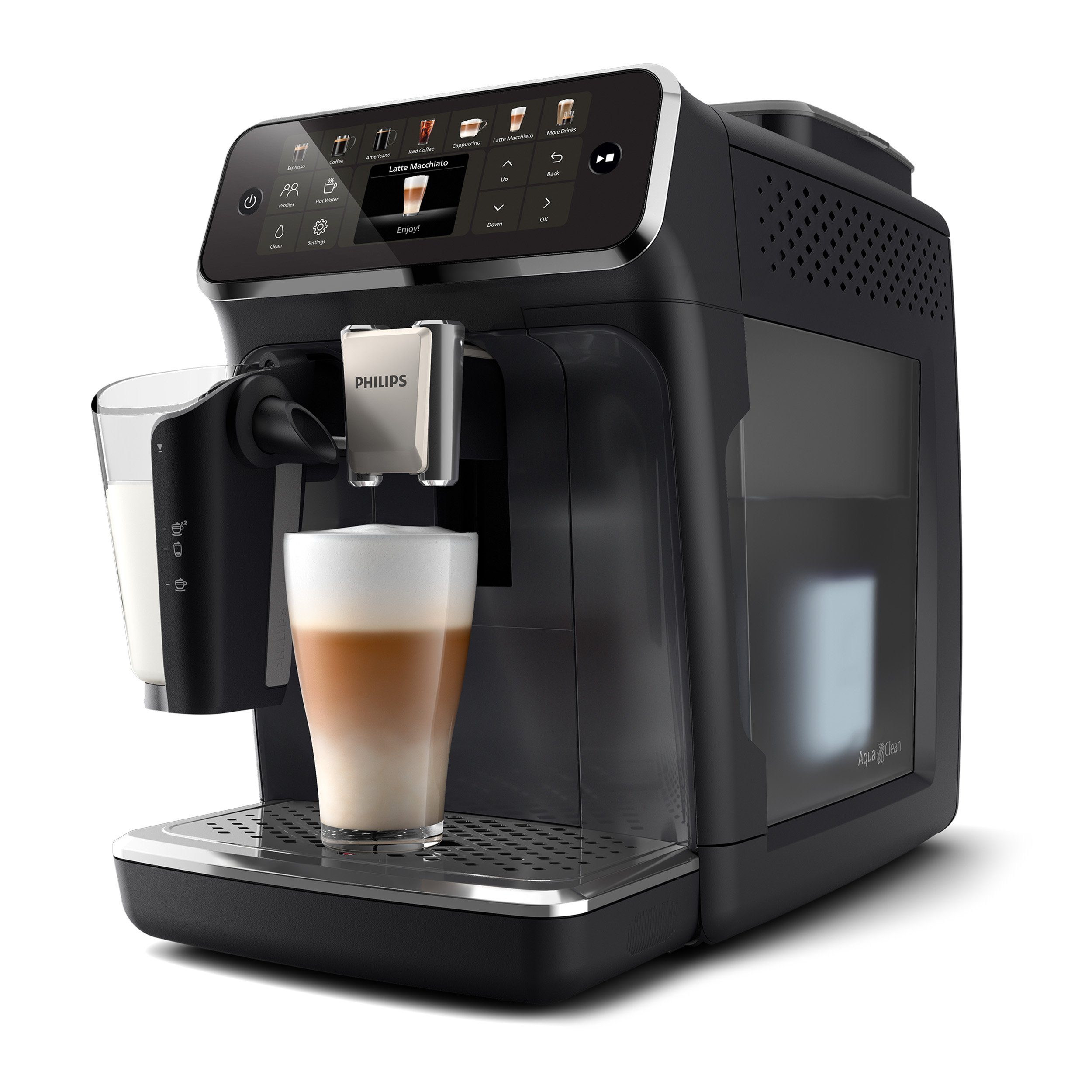 Philips Volautomatisch koffiezetapparaat EP4441/50 4400 Series, 12 koffiespecialiteiten (heet of ijskoud)