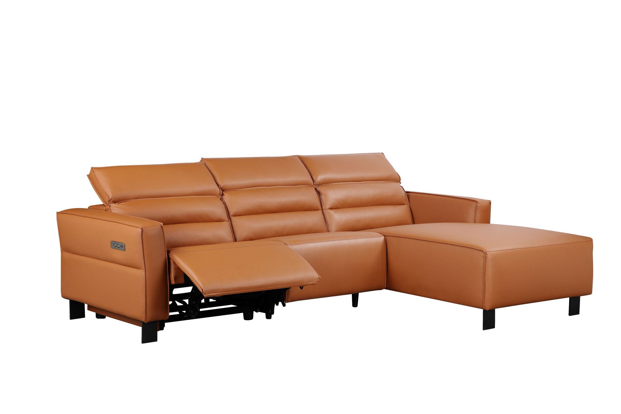 Places of Style Hoekbank Carpari, L-vorm, 263 cm, handmatige of elektrische relaxfunctie