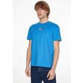 tommy jeans t-shirt tjm peached entry flag tee blauw