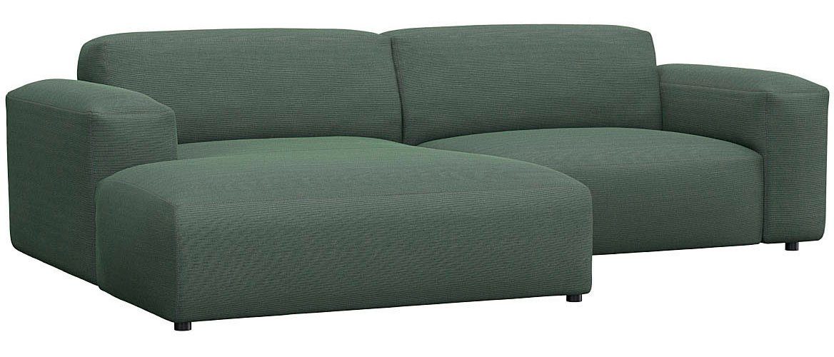 FLEXLUX Hoekbank Lucera Chaise longue rechts of links, L-vorm, comfortabel