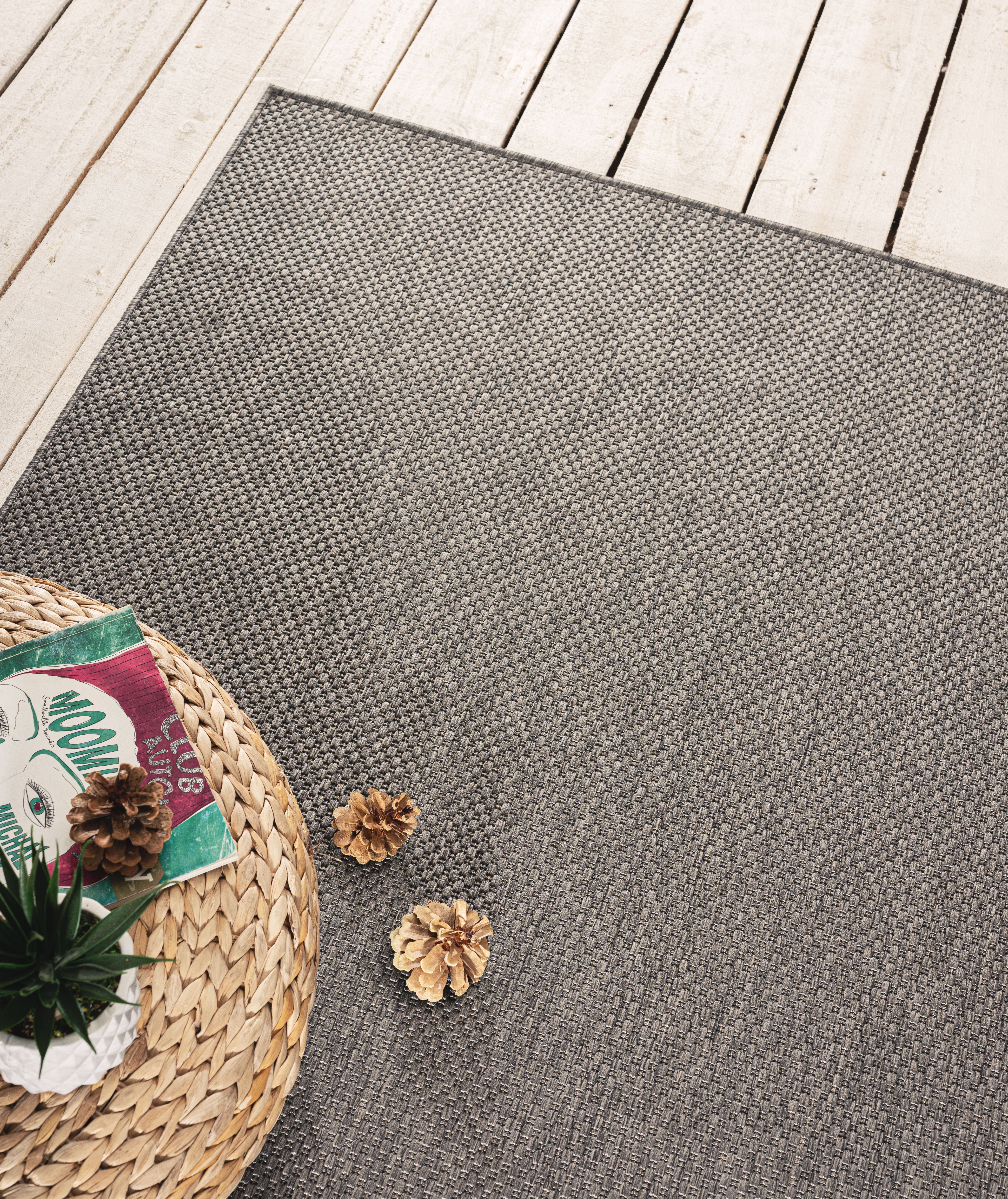 my home Vloerkleed Saylor Geschikt voor binnen en buiten, sisal-look, weerbestendig & uv-bestendig