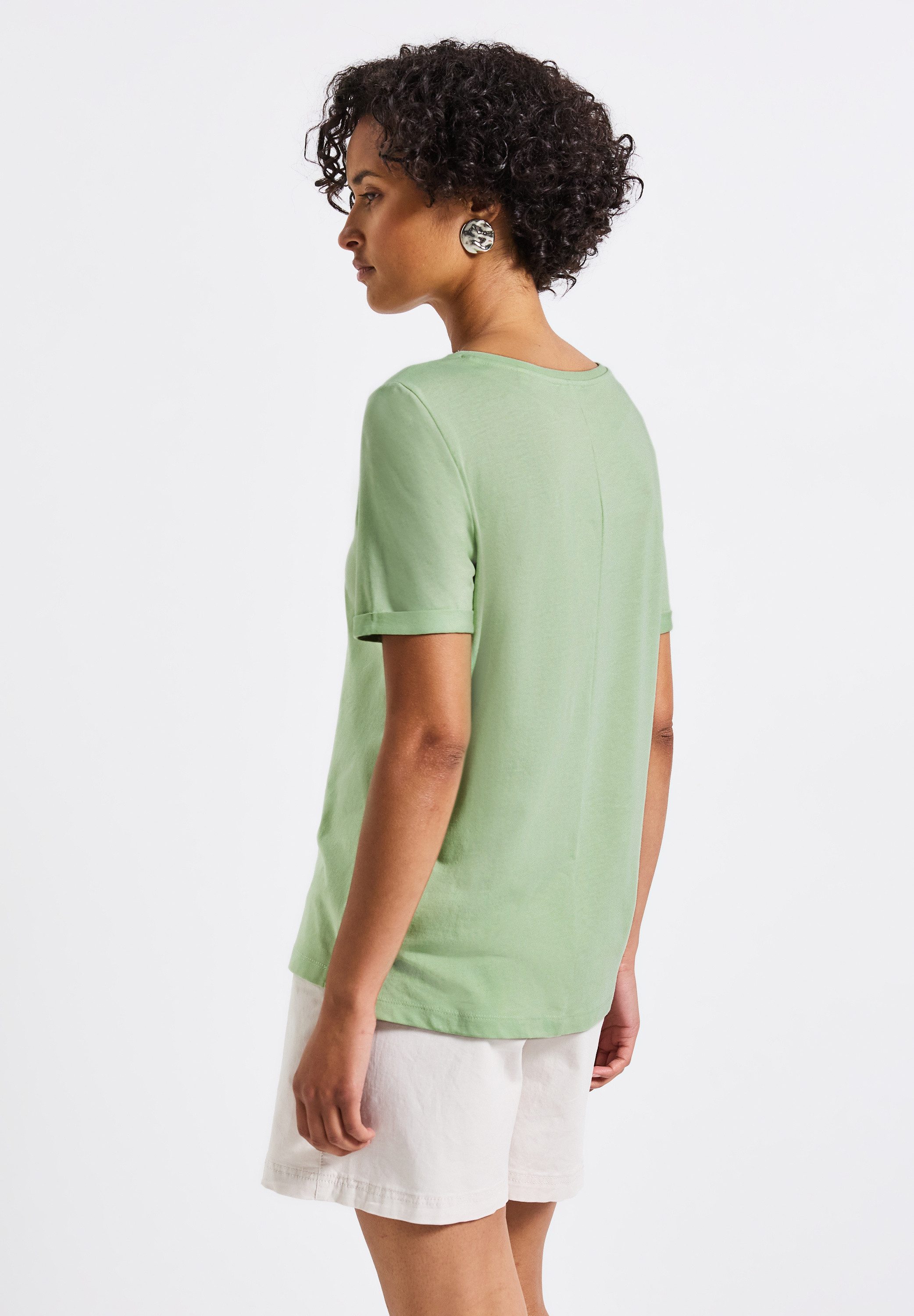 STREET ONE T-shirt met glansprint