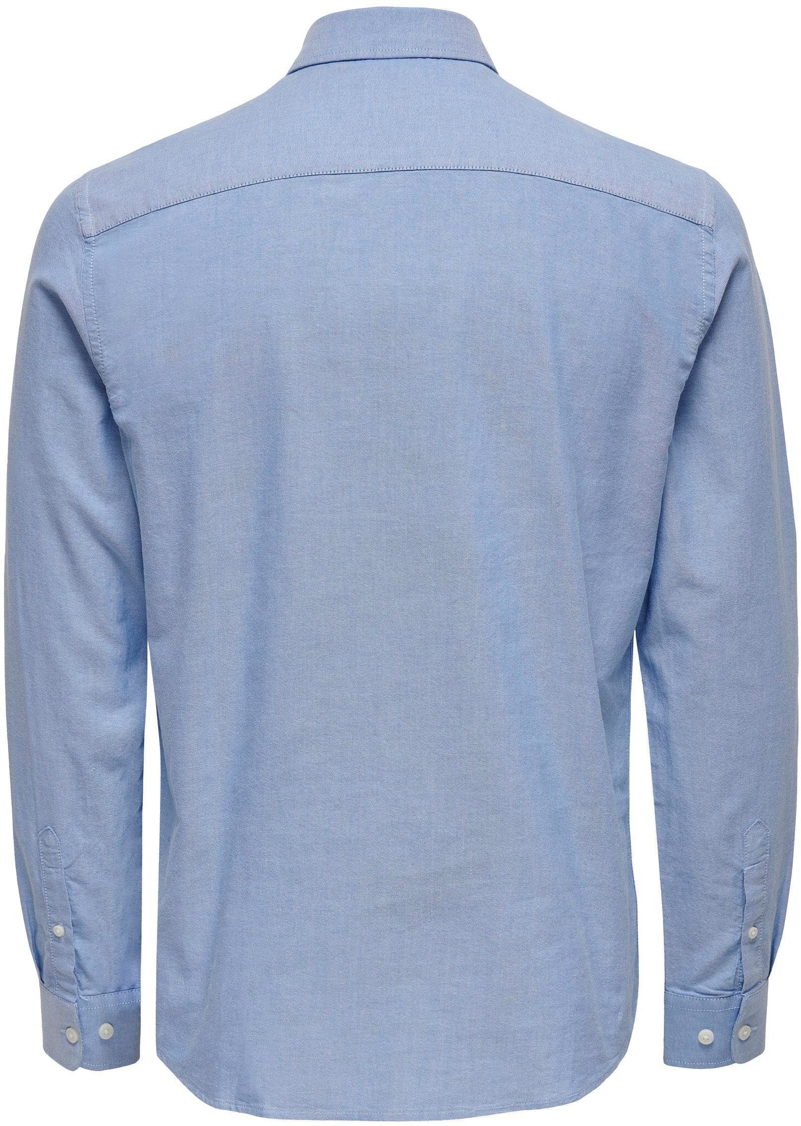 ONLY & SONS Overhemd met lange mouwen ONSALVARO SLIM LS OXFORD SHIRT NOOS