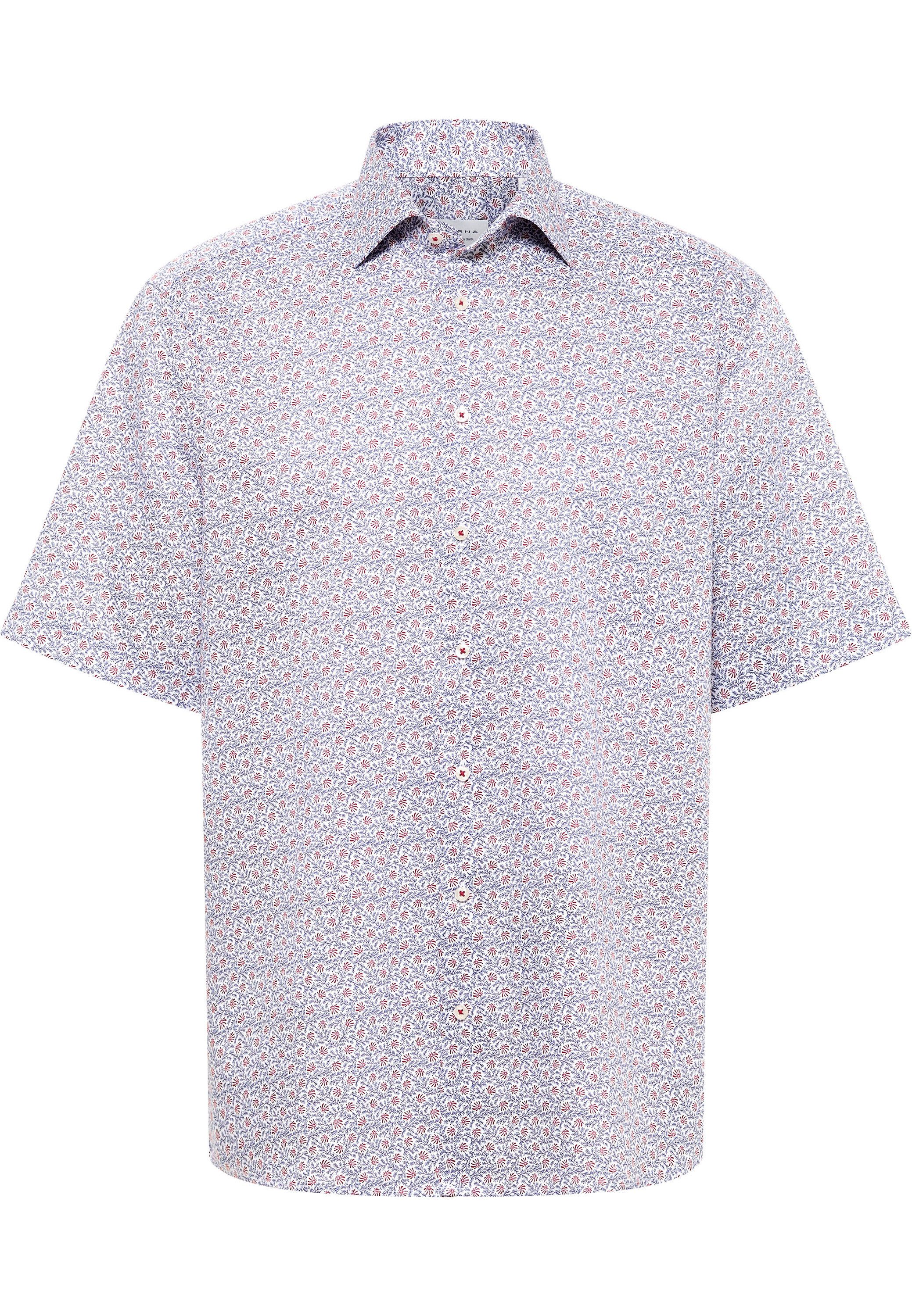 Eterna Overhemd met korte mouwen Comfort fit NON IRON (strijkvrij)