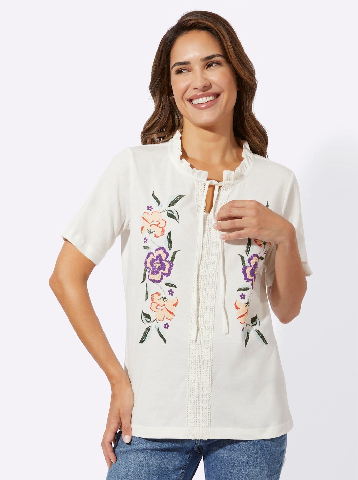Classic Basics Shirt met korte mouwen Tuniekshirt (1-delig)