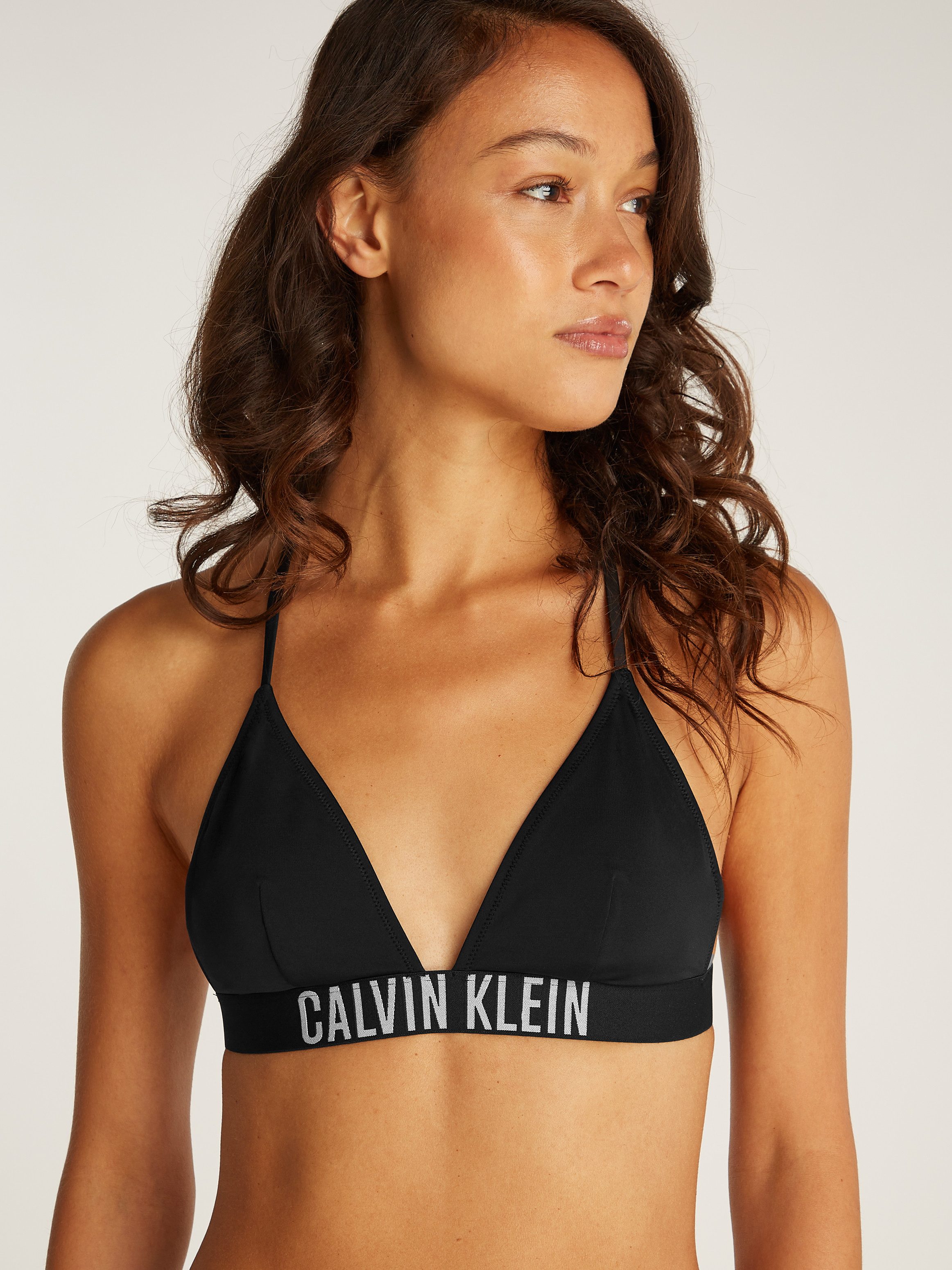 Calvin Klein Swimwear Triangel-bikinitop TRIANGLE-RP met elastische logo-onderband