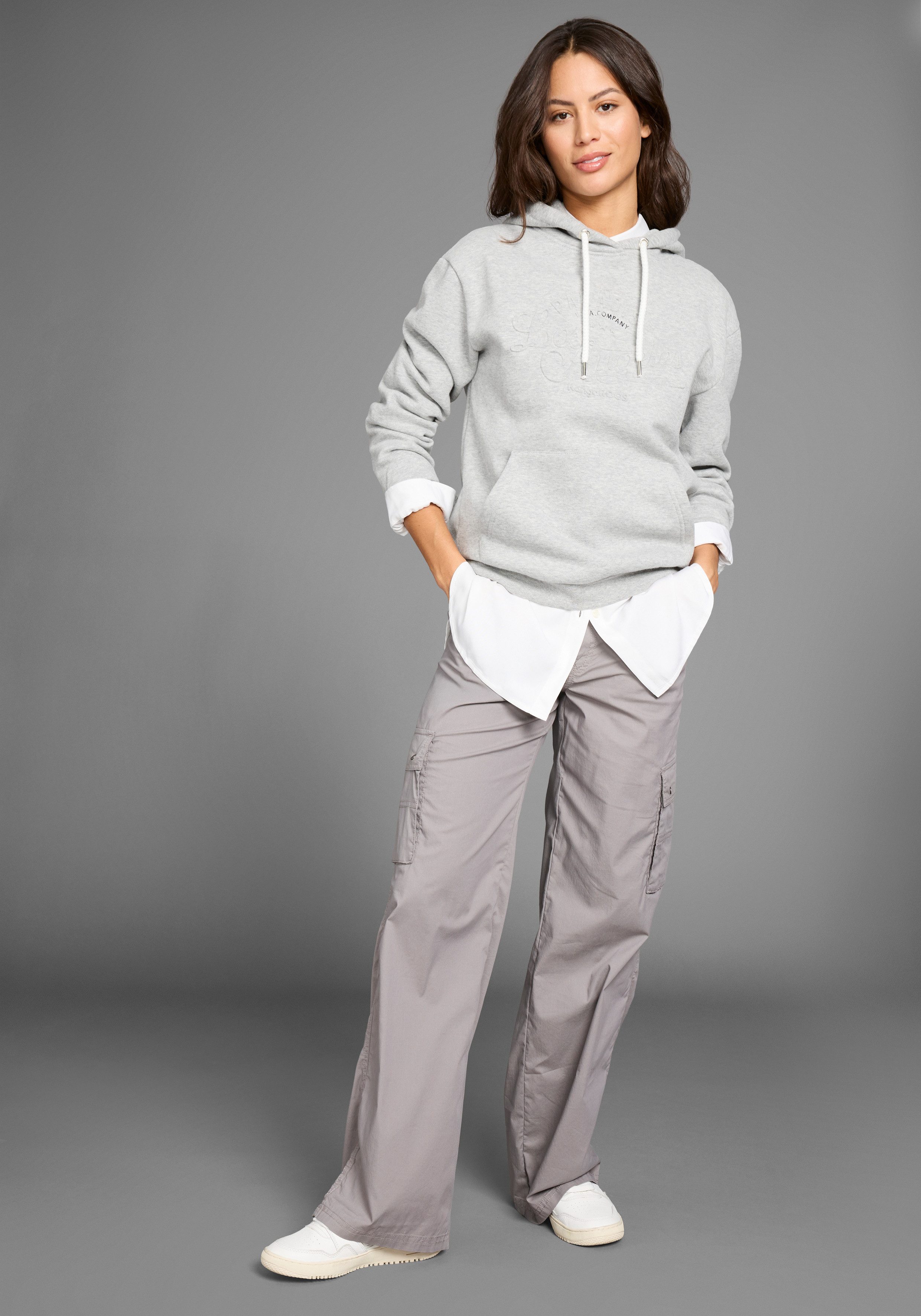 KangaROOS Cargobroek Wide-leg met cargozakken