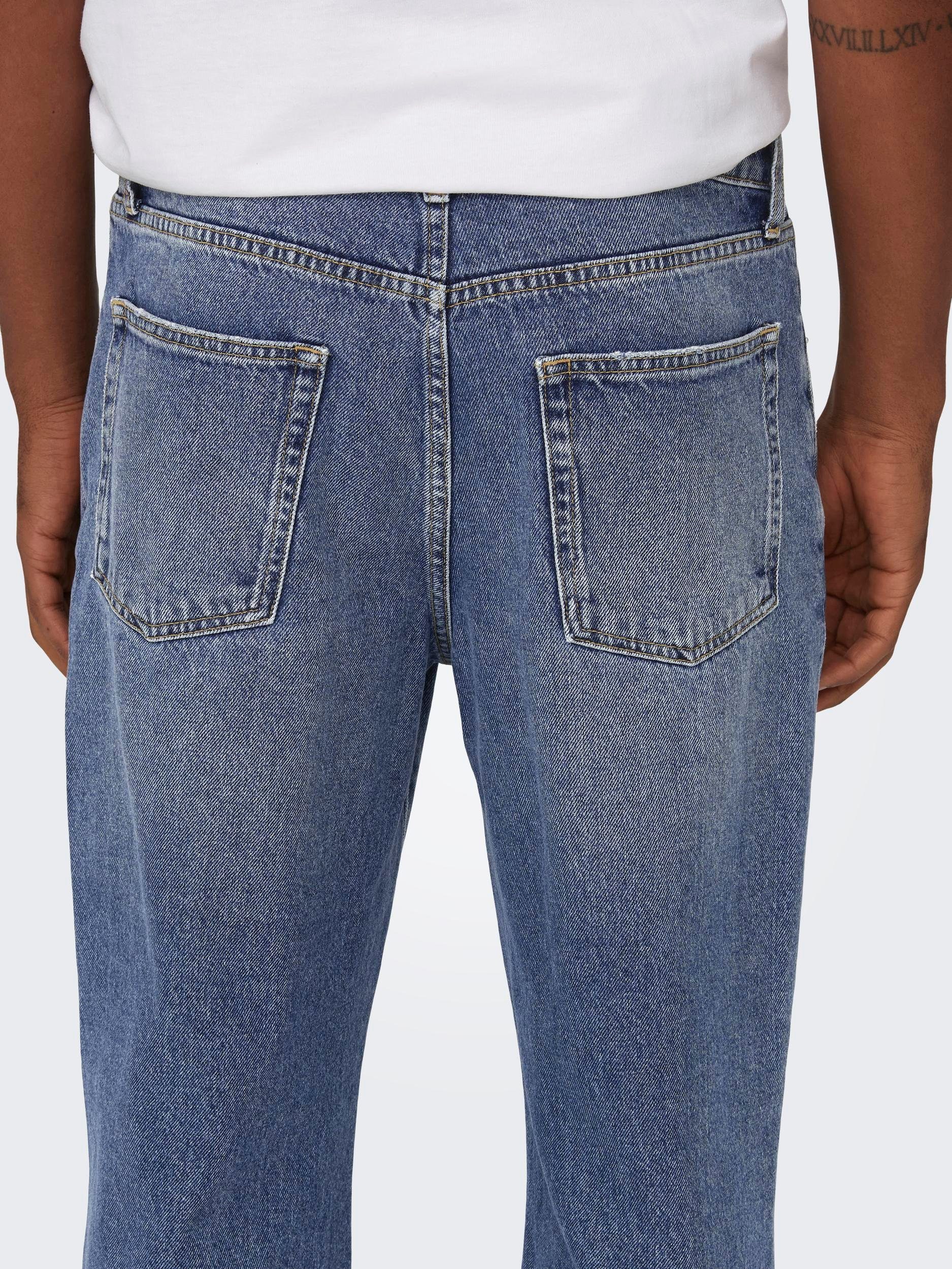 ONLY & SONS Loose fit jeans ONSFADE LOOSE WB 6778 A14 DNM NOOS