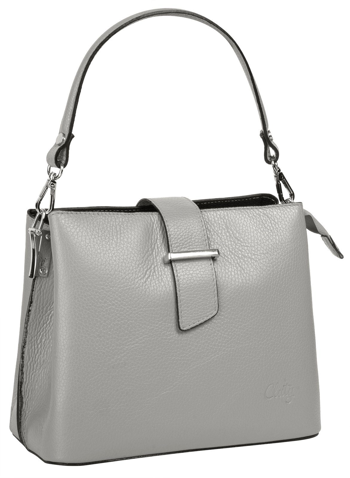 Cluty Tas echt leer, made in italy