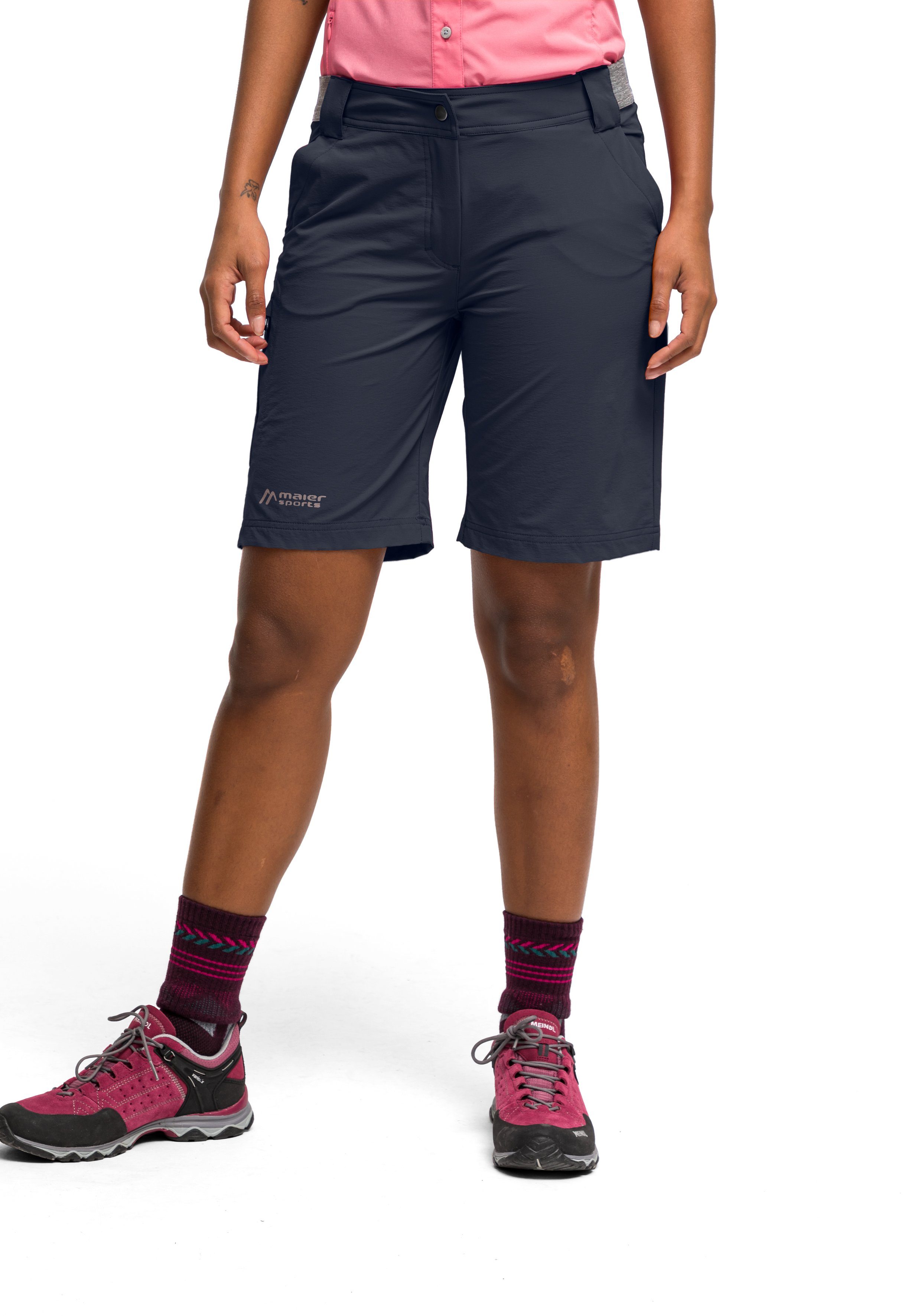 Maier Sports Functionele short Norit Short W Dames shorts, korte outdoor-broek, bermuda met 5 zakken, regular fit