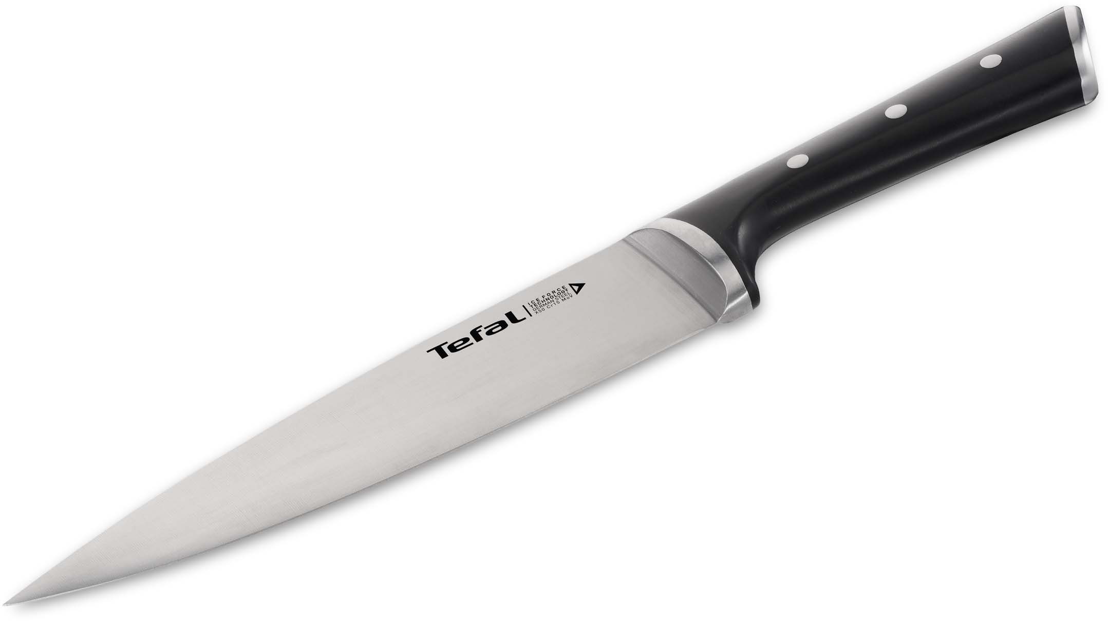 Tefal Messenset K232S355 Ice Force Roestvrij staal, langdurige snijkracht en scherpte (set, 3-delig)