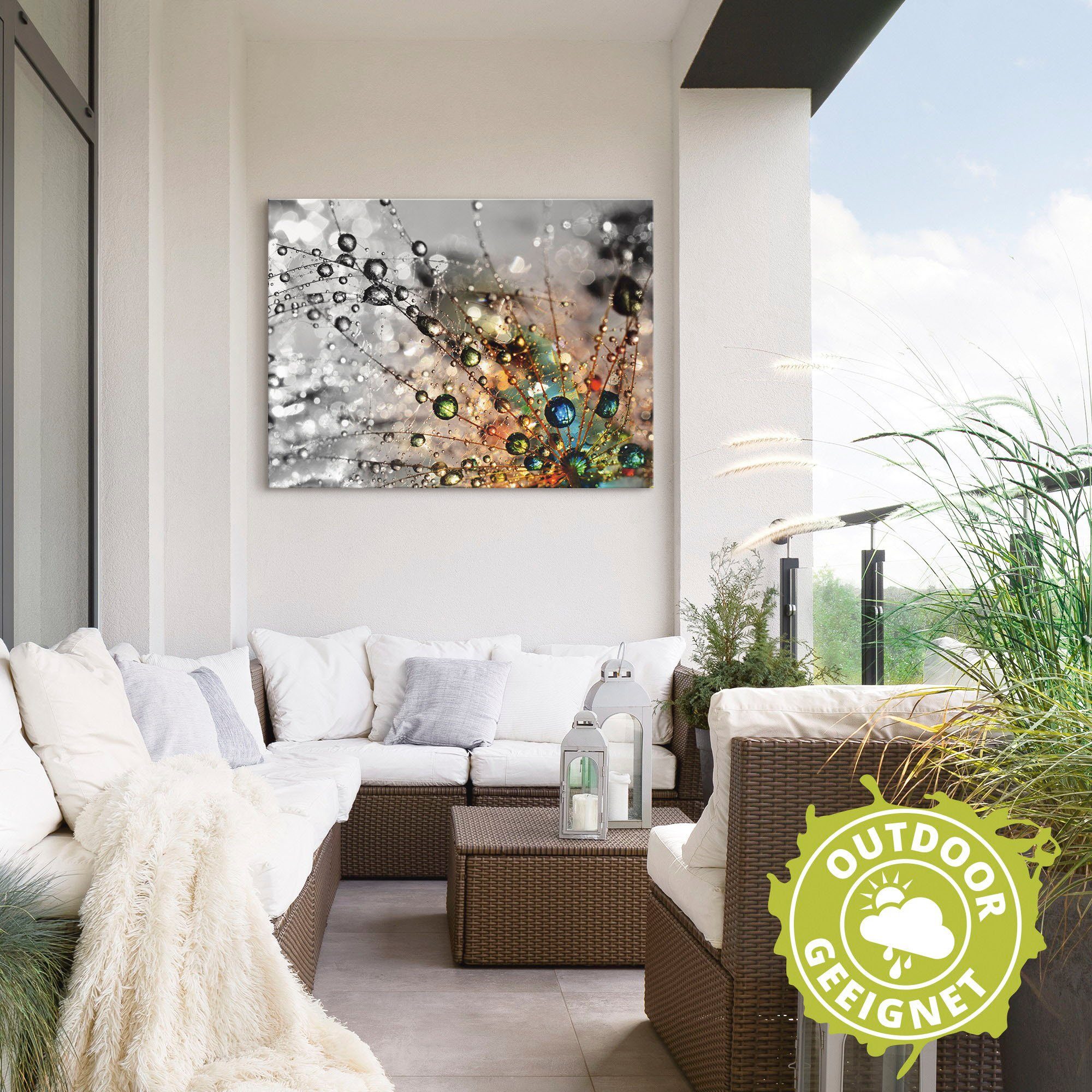 Artland Artprint Kleurrijke natuur als artprint van aluminium, artprint voor buiten, artprint op linnen, poster, muursticker