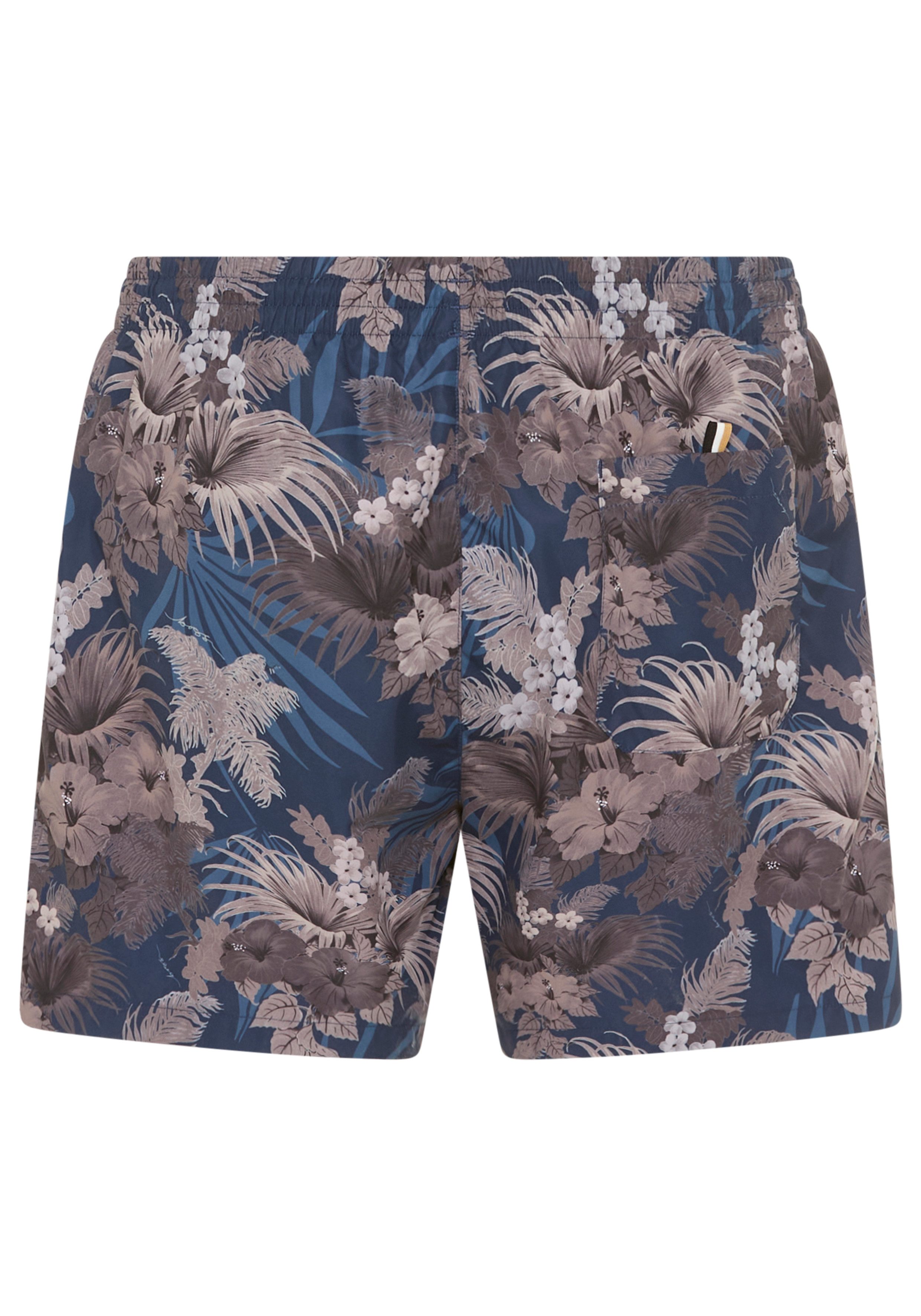 BOSS Zwemshort Piranha met kleurrijke all-over print